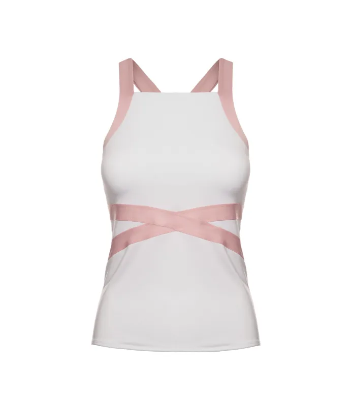 196055-100 | CRISS-CROSS TANK | WHITE sold by K-Swiss