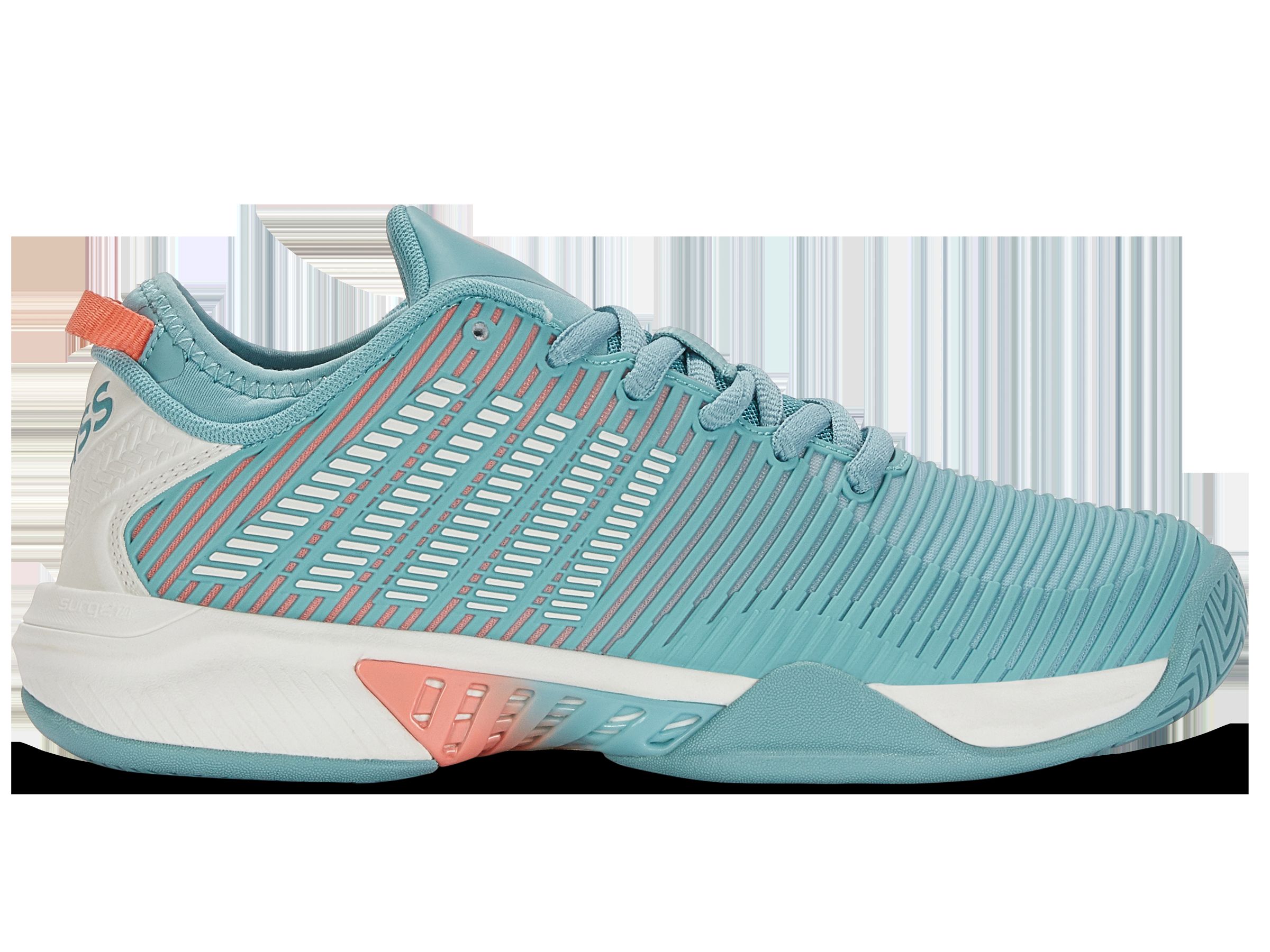 K96615-407 | Women's Hypercourt Supreme | Nile Blue/Blanc de Blanc/Desert Flower sold by K-Swiss