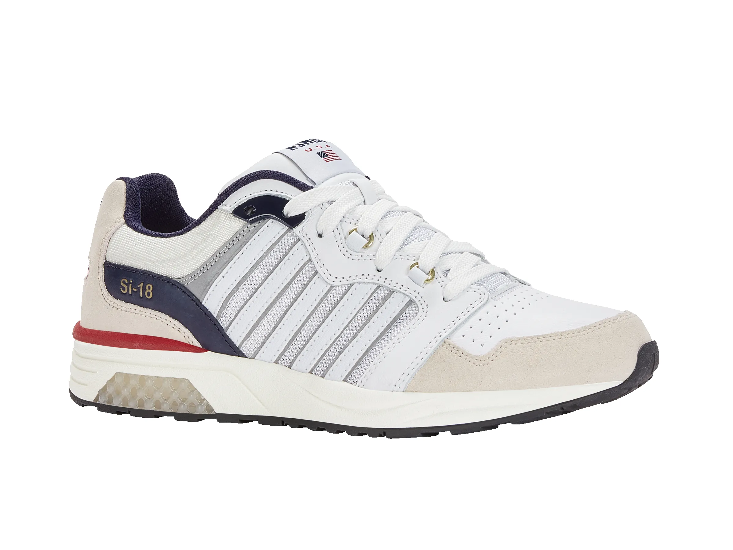 08533-143-M | SI-18 RANNELL SUEDE USA | VINTAGE WHT/PEACOT/SAMBA sold by K-Swiss product image thumbnail 2