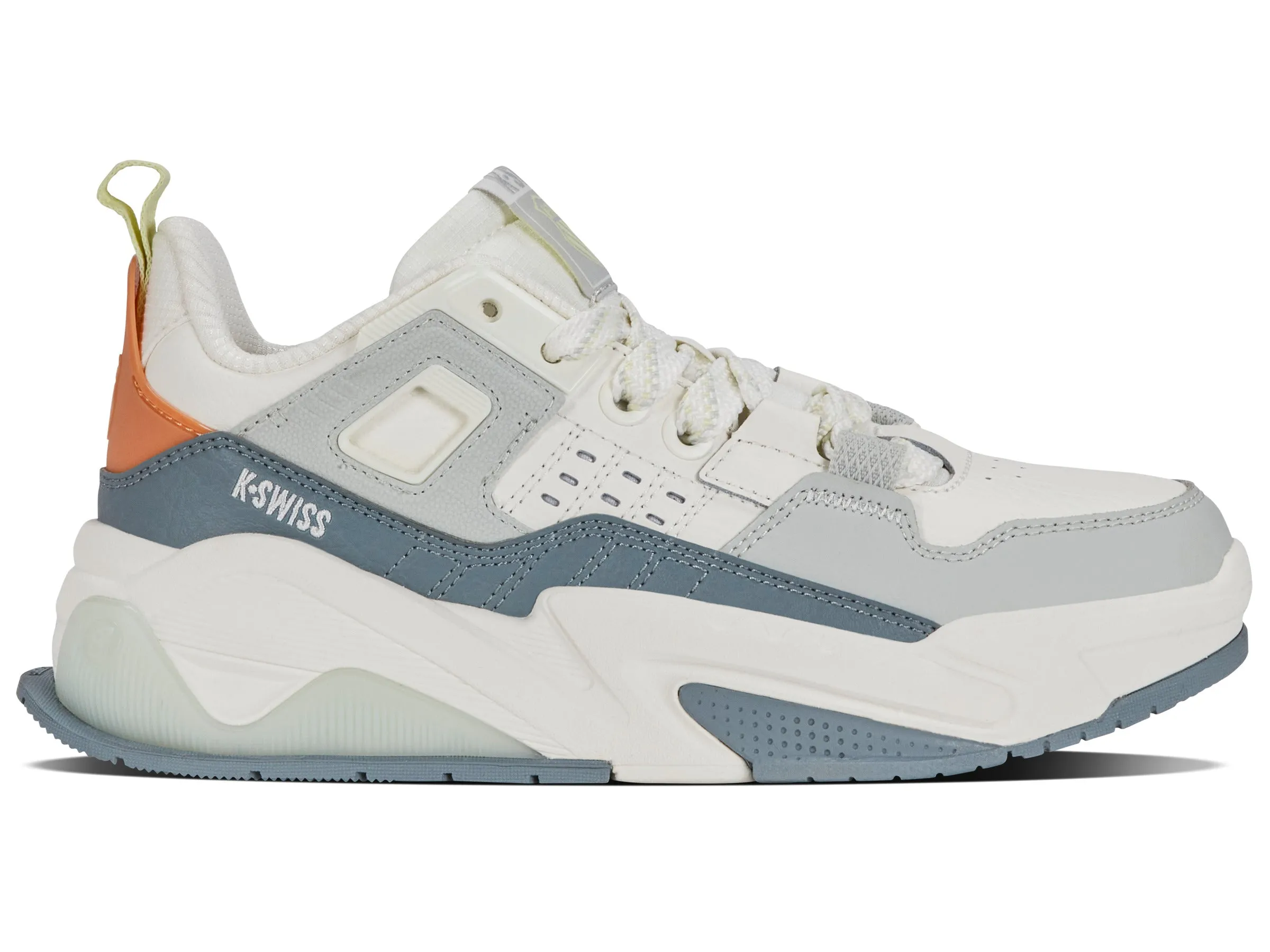 94077-943-M | TECHNA TRAINER | SAIL WHITE/TRU GRAY/CATS EYE GRAY sold by K-Swiss