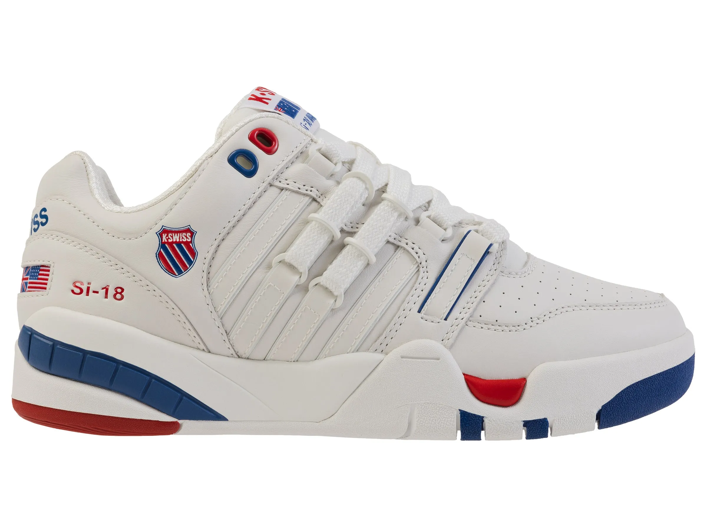 08381-113-M | SI-18 | PREMIUM WHITE/MARS RED/FEDERAL BLUE sold by K-Swiss