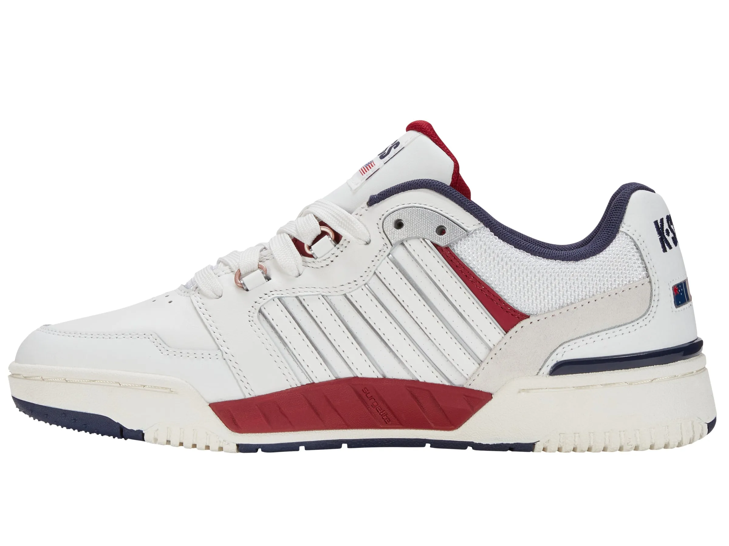 08531-110-M | SI-18 RIVAL | BRILLIANT WHITE/TIBETAN RED/PEACOAT sold by K-Swiss product image thumbnail 5