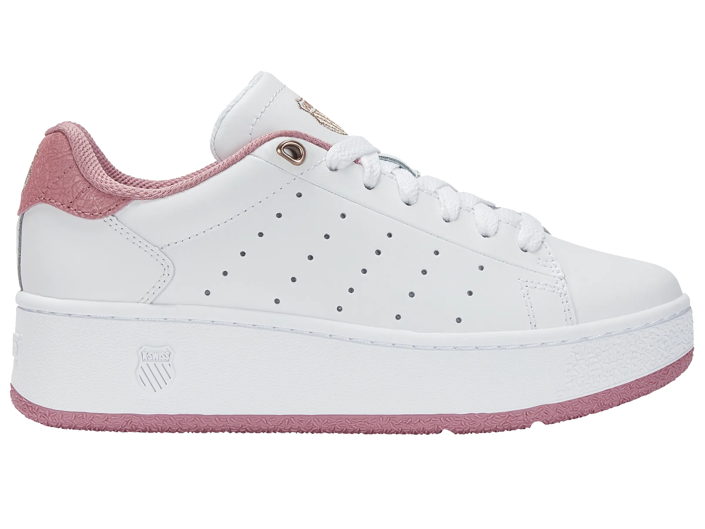 98536-165-M | CLASSIC PF PLATFORM | WHITE/FOXGLOVE sold by K-Swiss