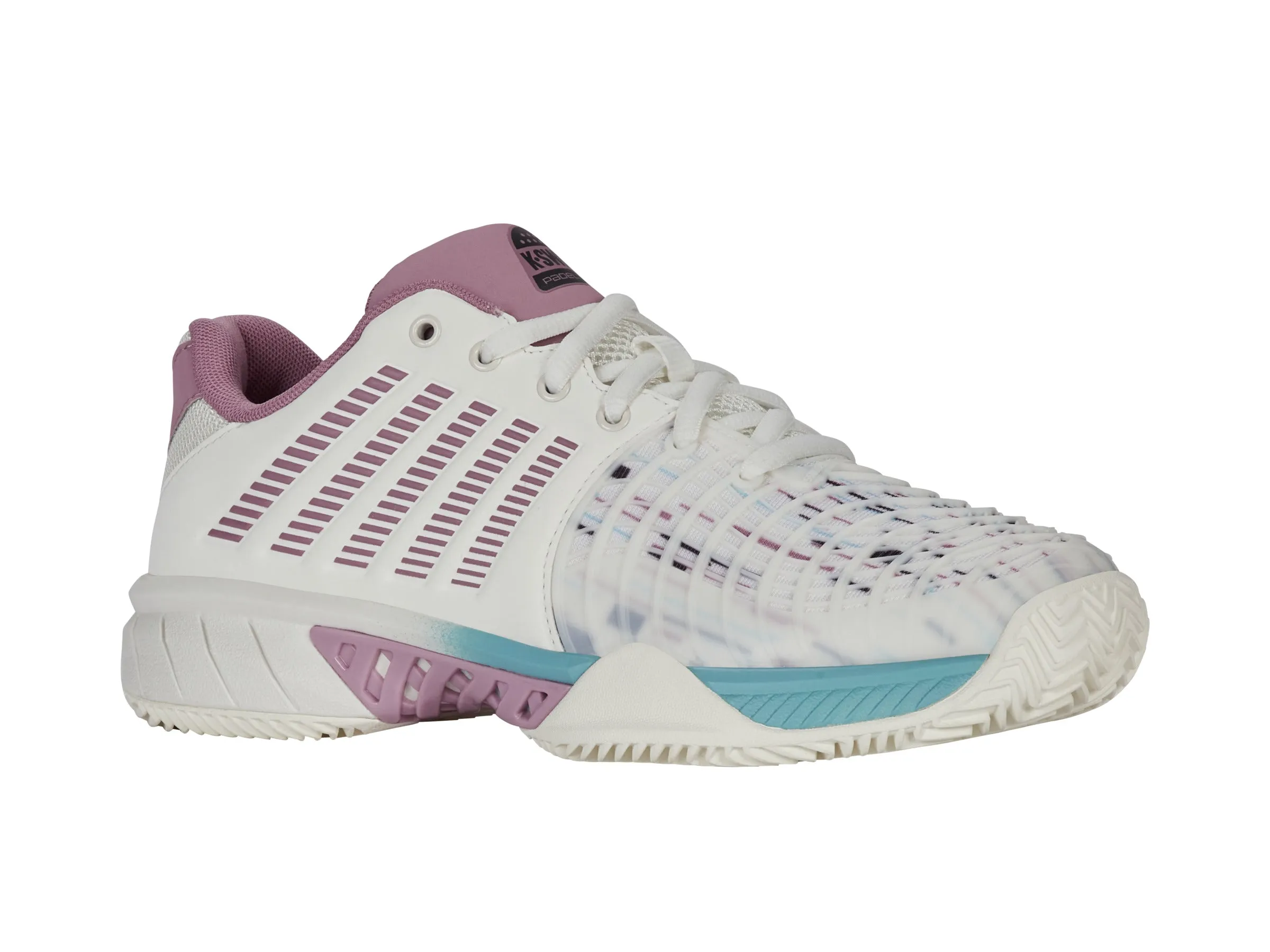 98900-966-M | EXPRESS LIGHT 3 PADEL | SNOW WHITE/LILAS/PASTEL TURQUOISE sold by K-Swiss product image thumbnail 2