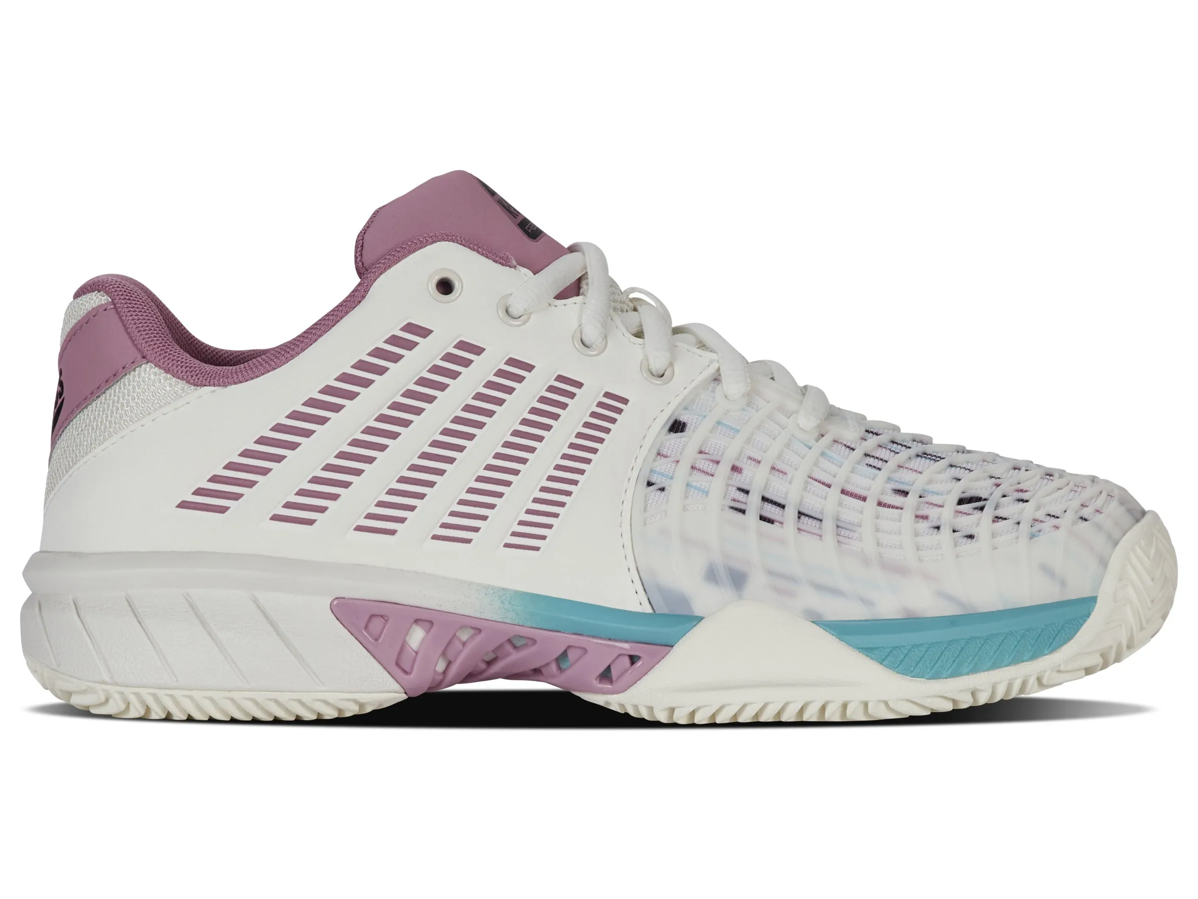98900-966-M | EXPRESS LIGHT 3 PADEL | SNOW WHITE/LILAS/PASTEL TURQUOISE sold by K-Swiss