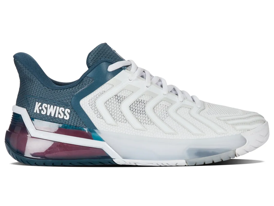 04437-129-M | ULTRASHOT 4 | WHITE/STARGAZER/NEON BLAZE sold by K-Swiss
