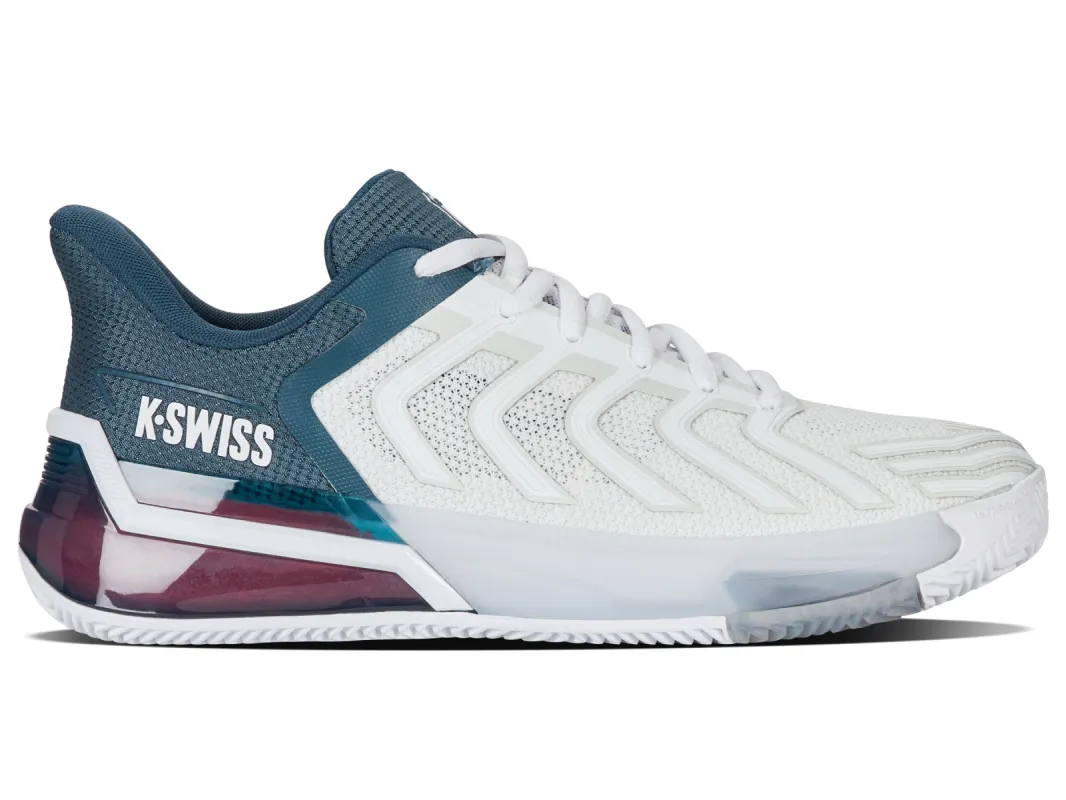 04438-129-M | ULTRASHOT 4 CLAY | WHITE/STARGAZER/NEON BLAZE sold by K-Swiss