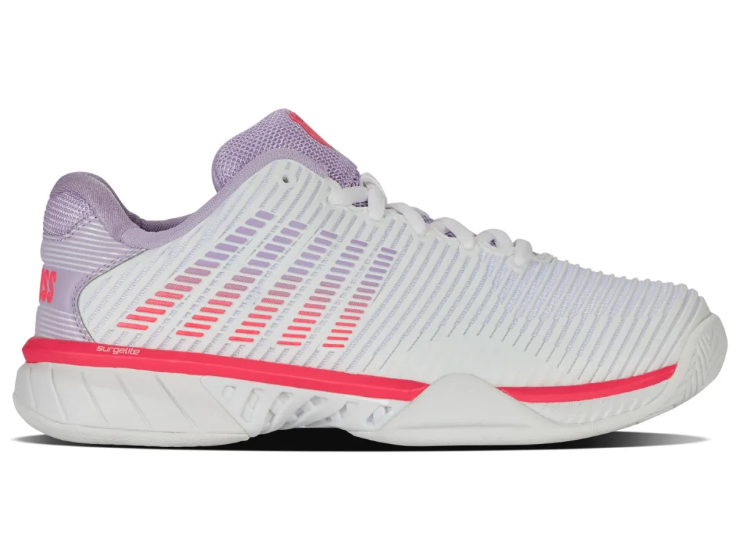 96613-182-M | HYPERCOURT EXPRESS 2 | WHITE/ORCHID PETAL/NEON BLAZE sold by K-Swiss