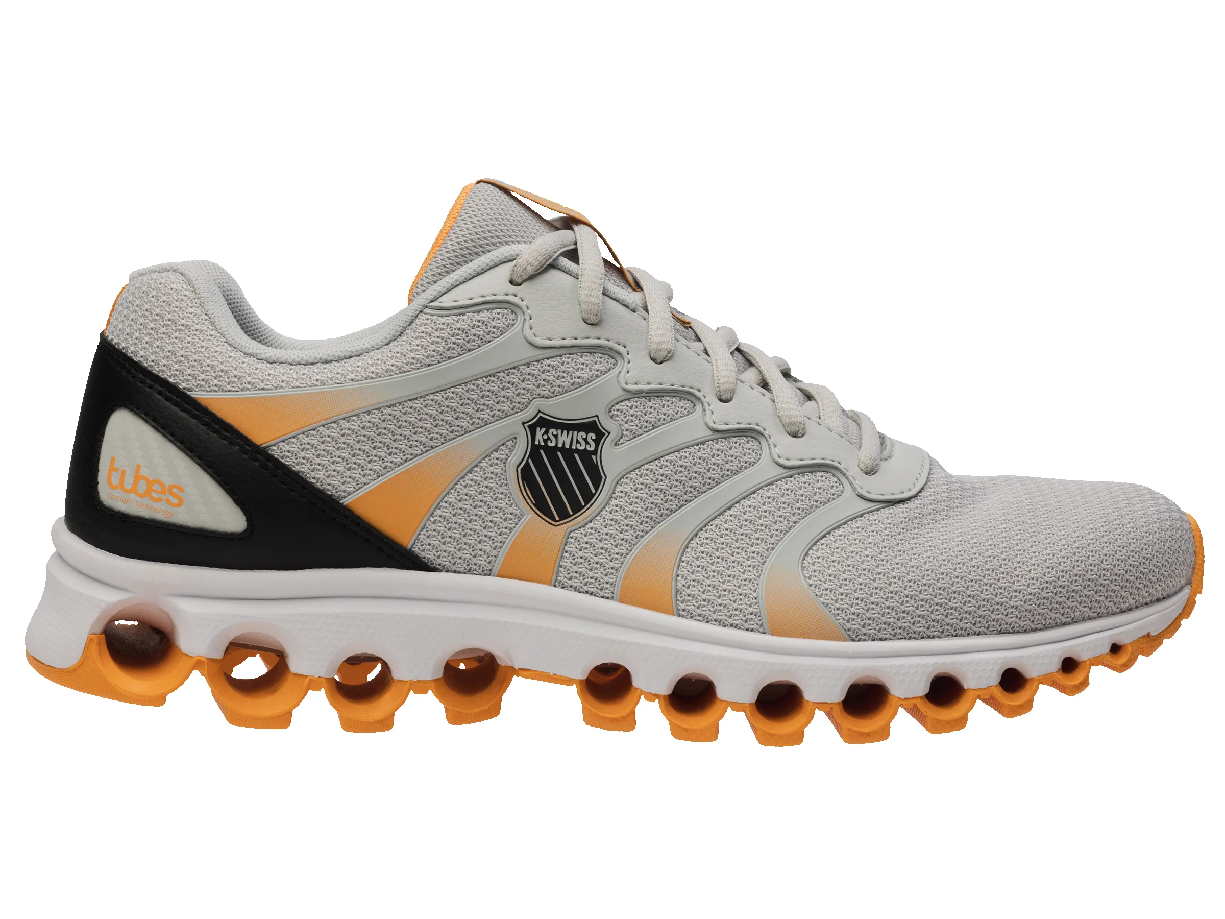 07112-083-M | TUBES 200 | GRAY/BLACK/ORANGE sold by K-Swiss