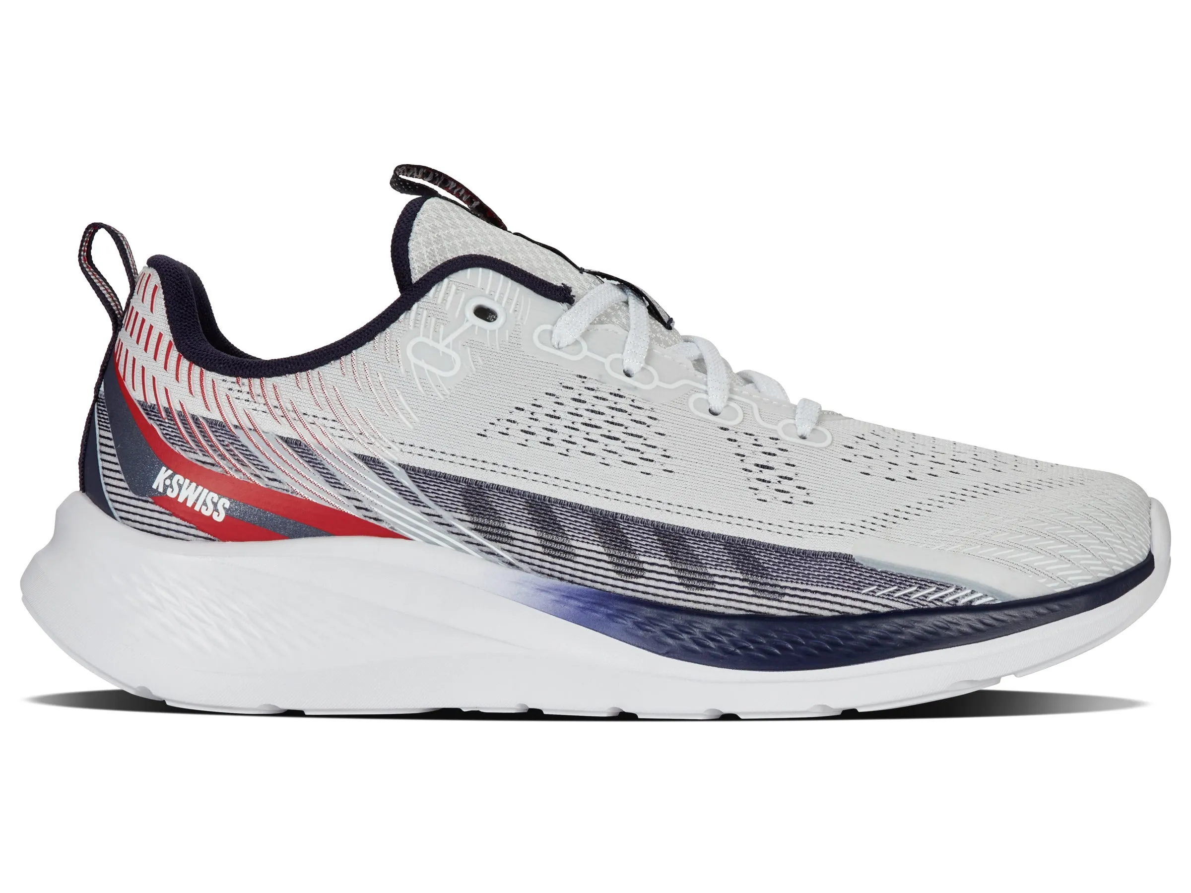 04302-113-M | PROTO TRAINER | WHITE/PEACOAT/MARS RED sold by K-Swiss