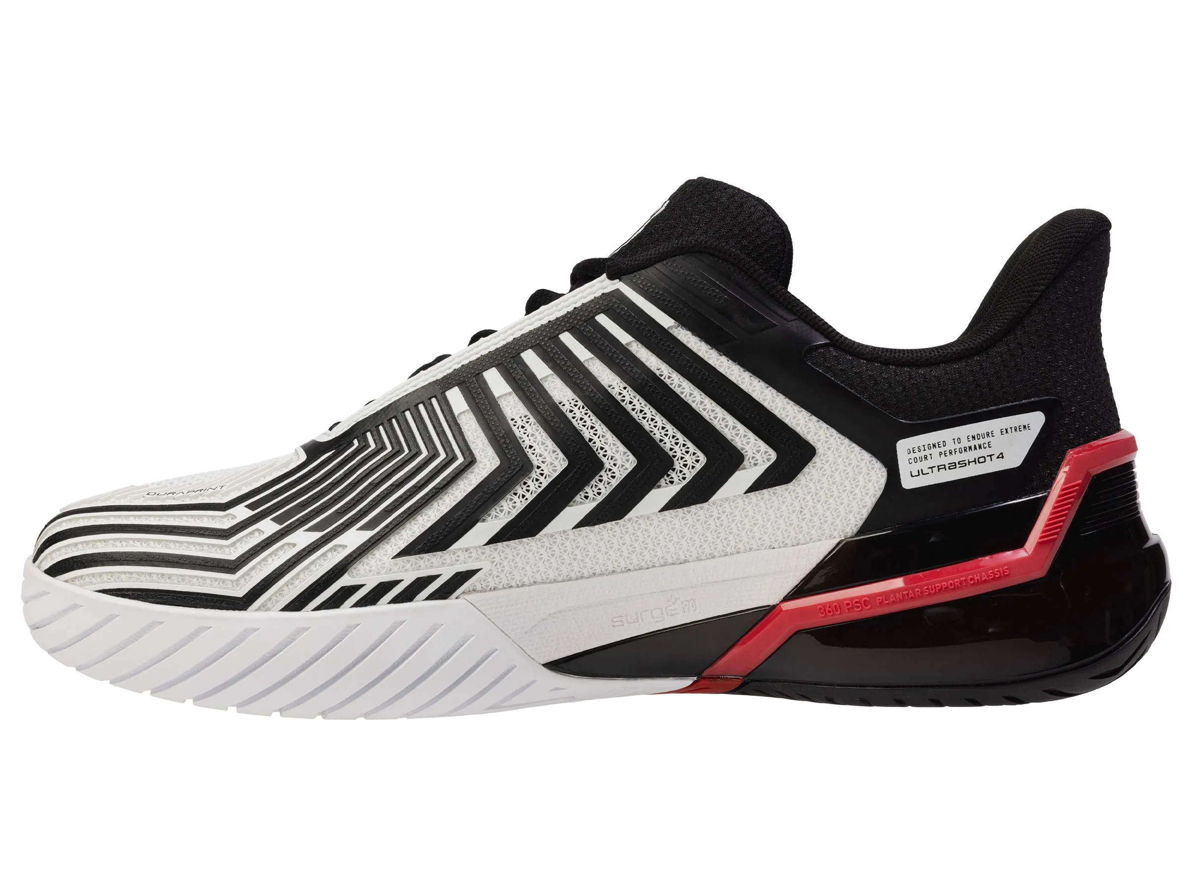 04437-140-M | ULTRASHOT 4 | WHITE/BLACK/MARS RED sold by K-Swiss product image thumbnail 5