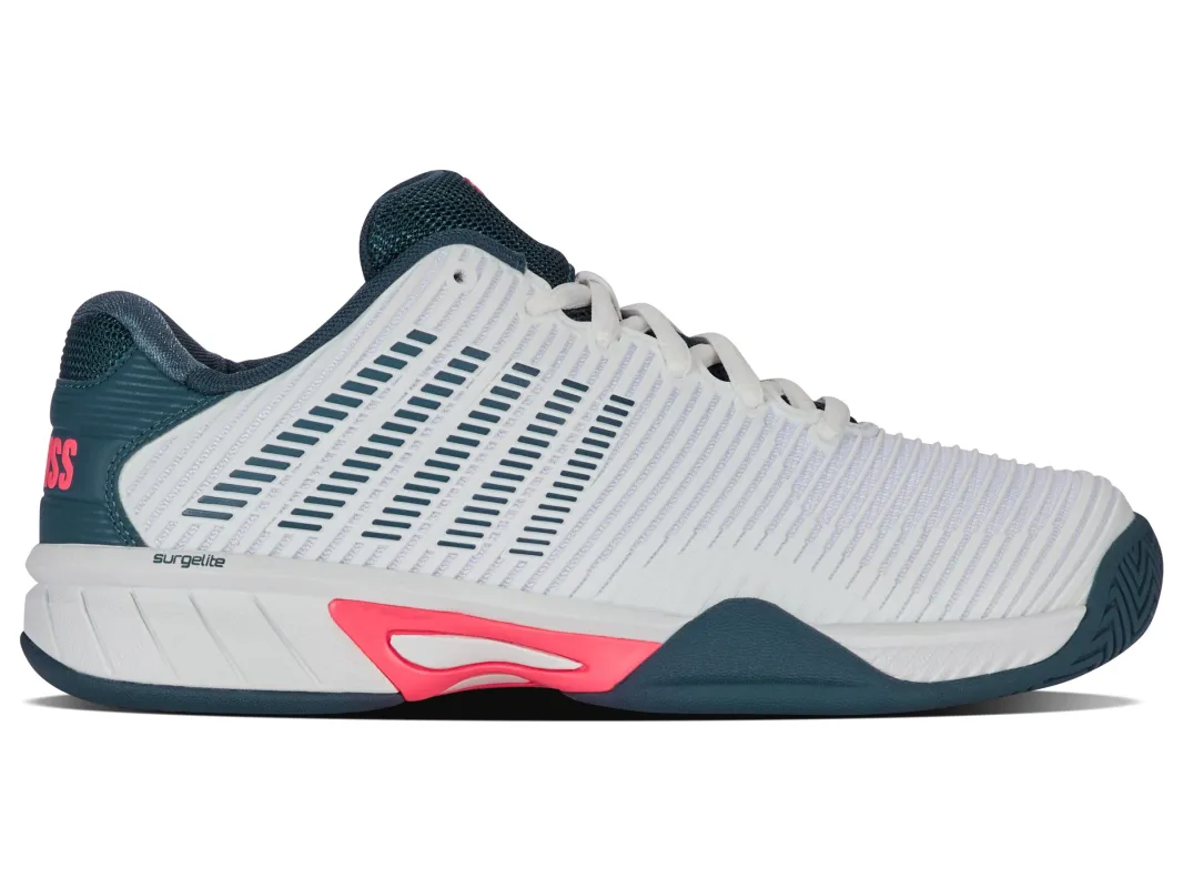86613-129-M | HYPERCOURT EXPRESS 2 | WHITE/STARGAZER/NEON BLAZE sold by K-Swiss