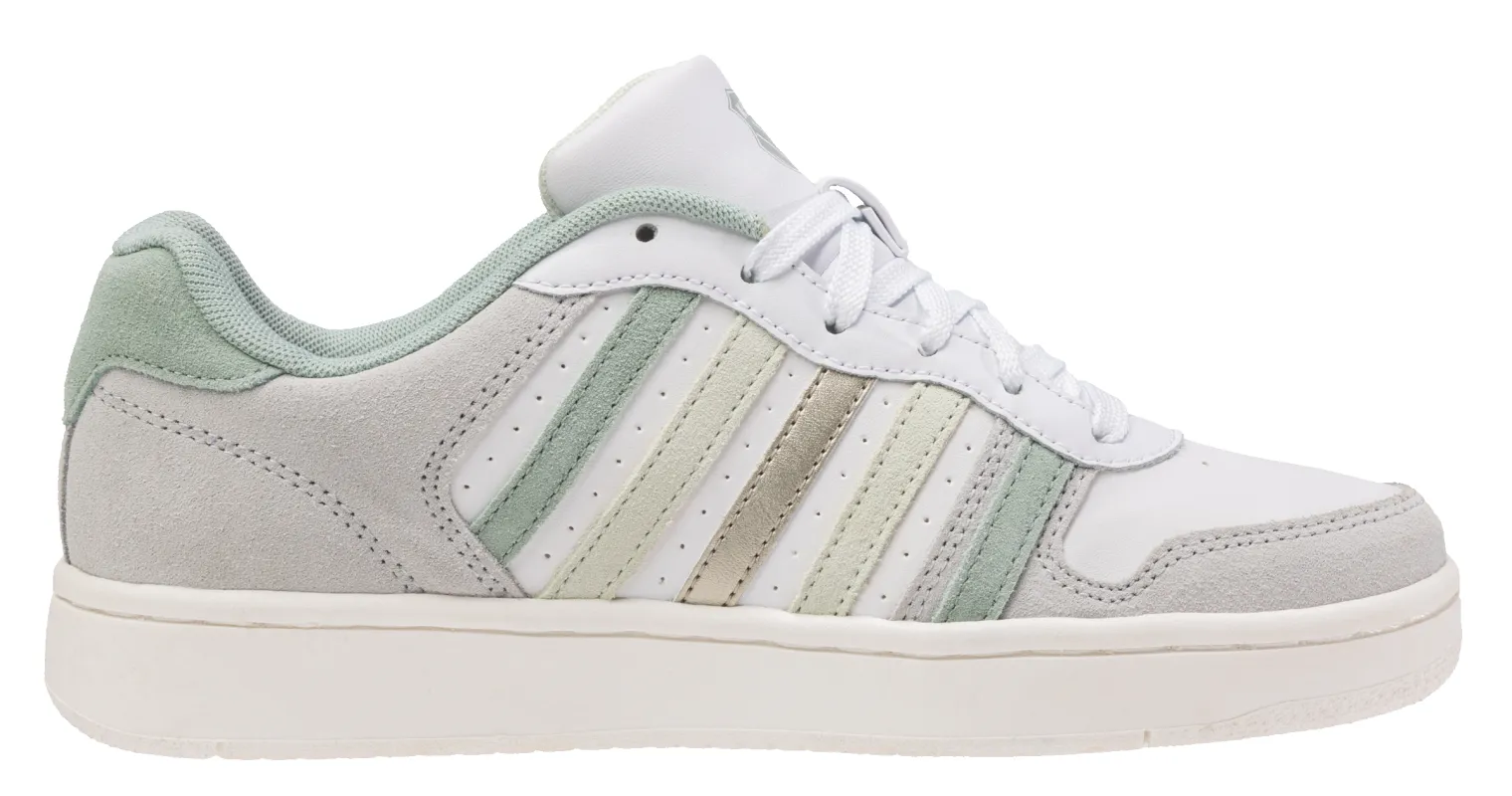 86931-133-M | COURT PALISADES | WHITE-CANARY GREEN-FROSTY GREEN-CHAMPAGNE GOLD sold by K-Swiss