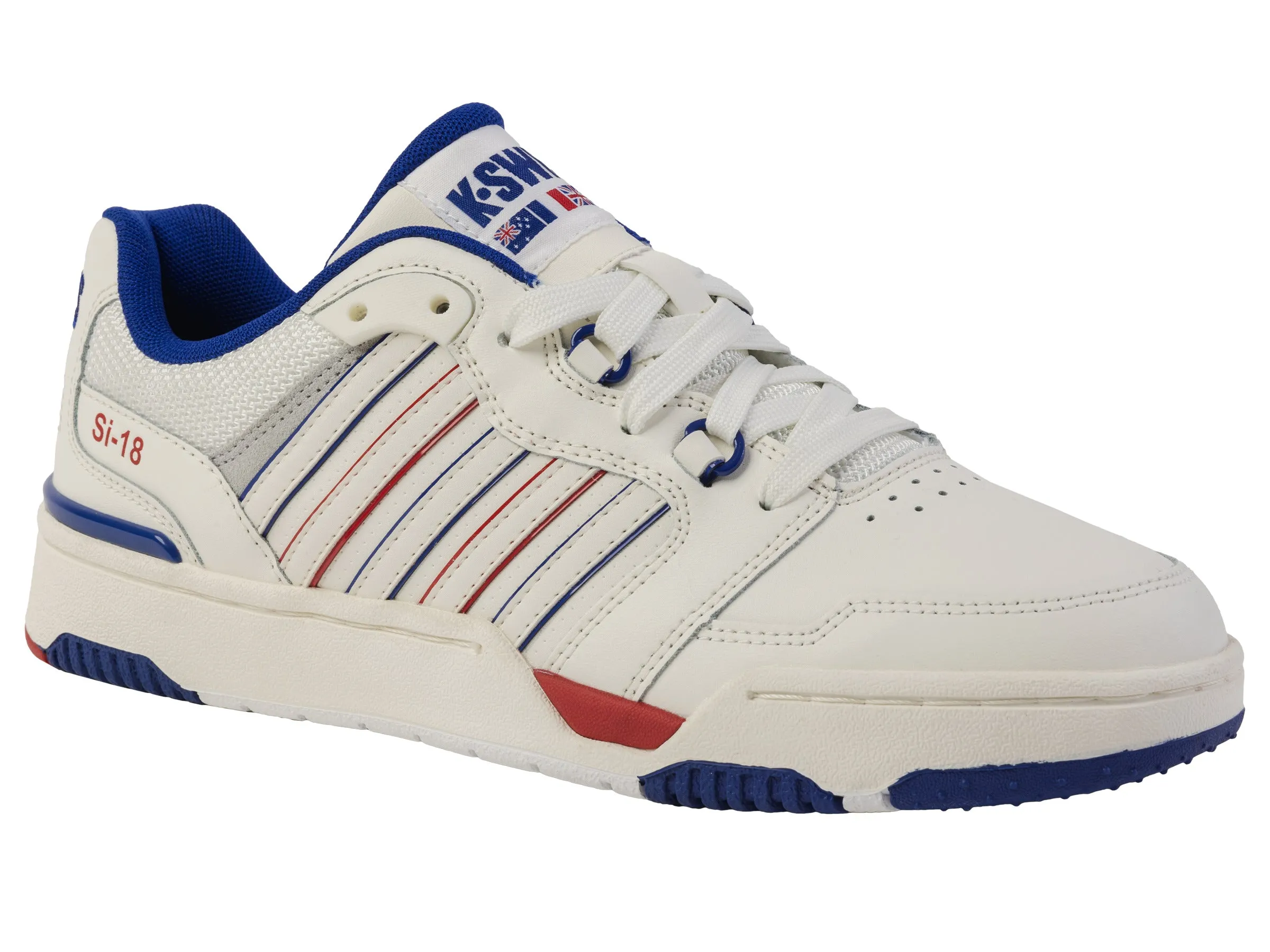 08531-172-M | SI-18 RIVAL | SNOW WHITE/NAVY/RED sold by K-Swiss product image thumbnail 2