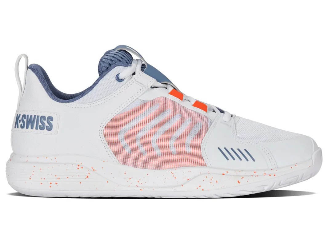 07395-155-M | ULTRASHOT TEAM | WHITE/INFINITY/SCARLET IBIS sold by K-Swiss