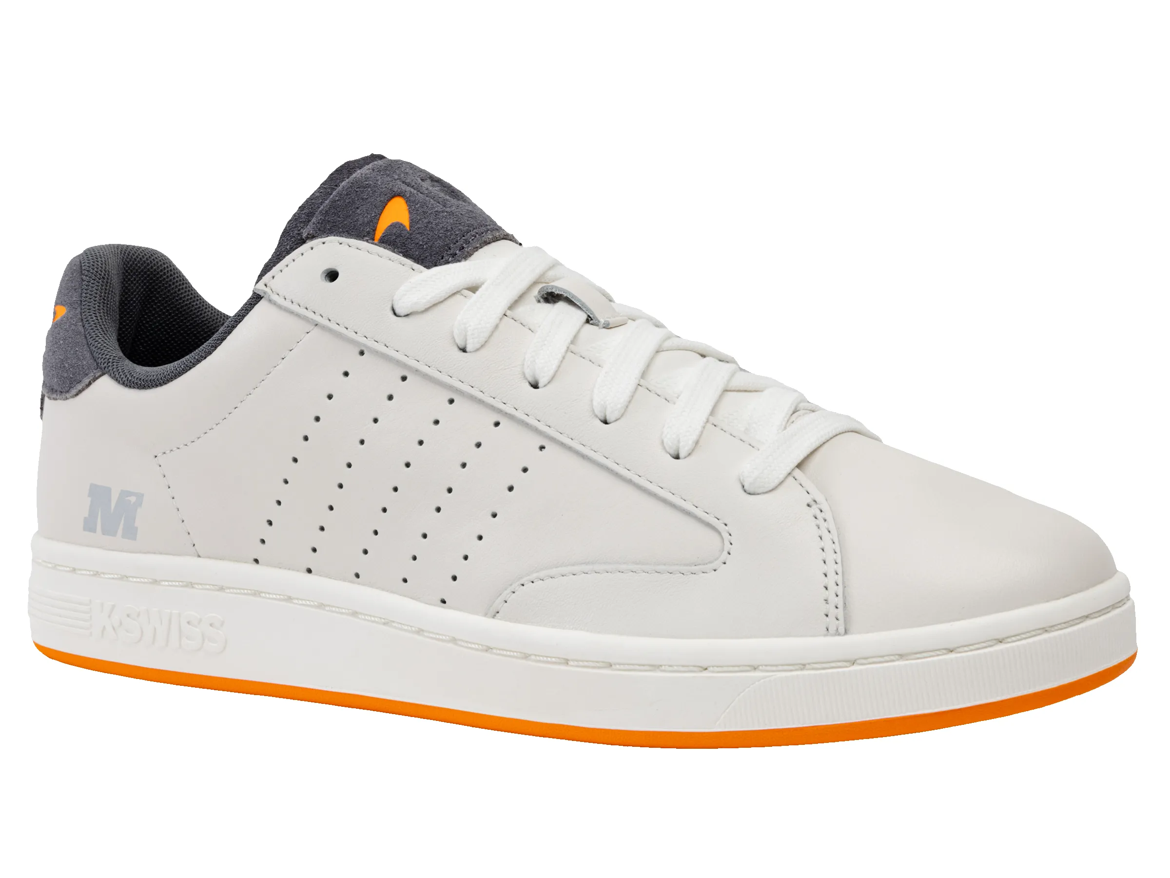 04415-104-M | LOZAN KLUB X MCLAREN F1 TEAM | WHITE/ANTHRACITE/PAPAYA sold by K-Swiss product image thumbnail 2