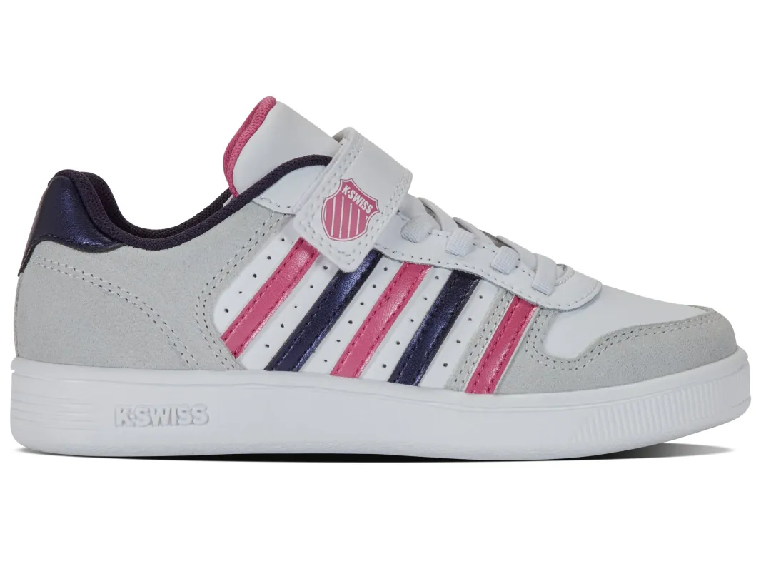 57006-191-M | COURT PALISADES STRAP | WHITE/PEACOAT/SHOCKING PINK sold by K-Swiss