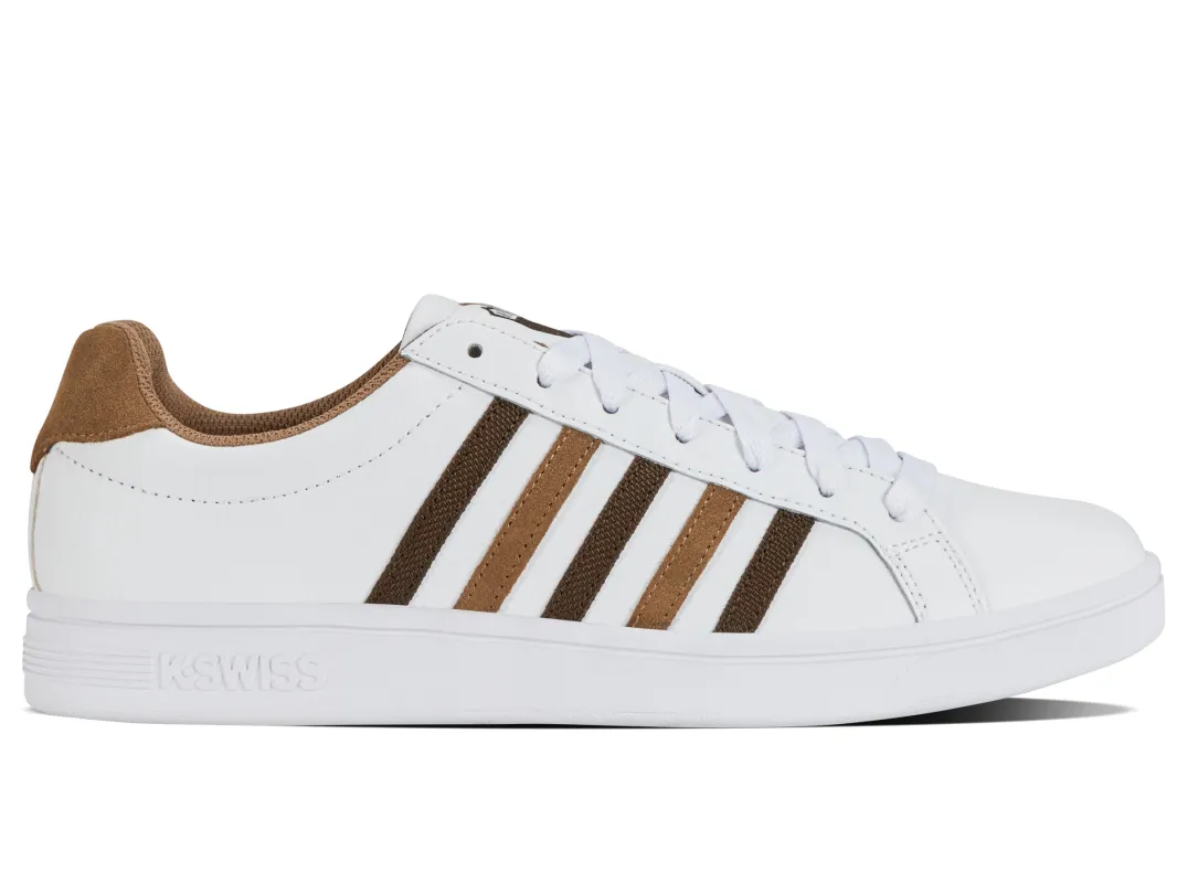 07011-919-M | COURT TIEBREAK | WHITE/TOASTED COCONUT/CHOCOLATE BROWN sold by K-Swiss