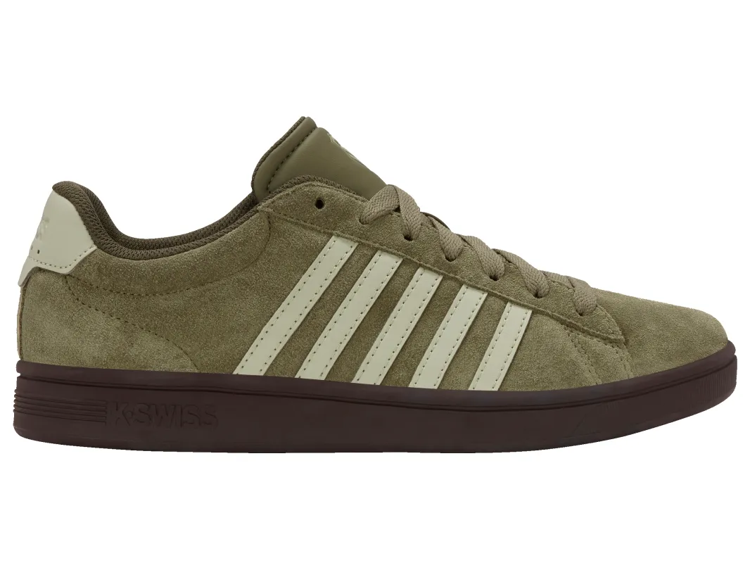 09492-367-M | COURT TIEBREAK II SDE | BURNT OLIVE/BLACK COFFEE/ALFALFA sold by K-Swiss