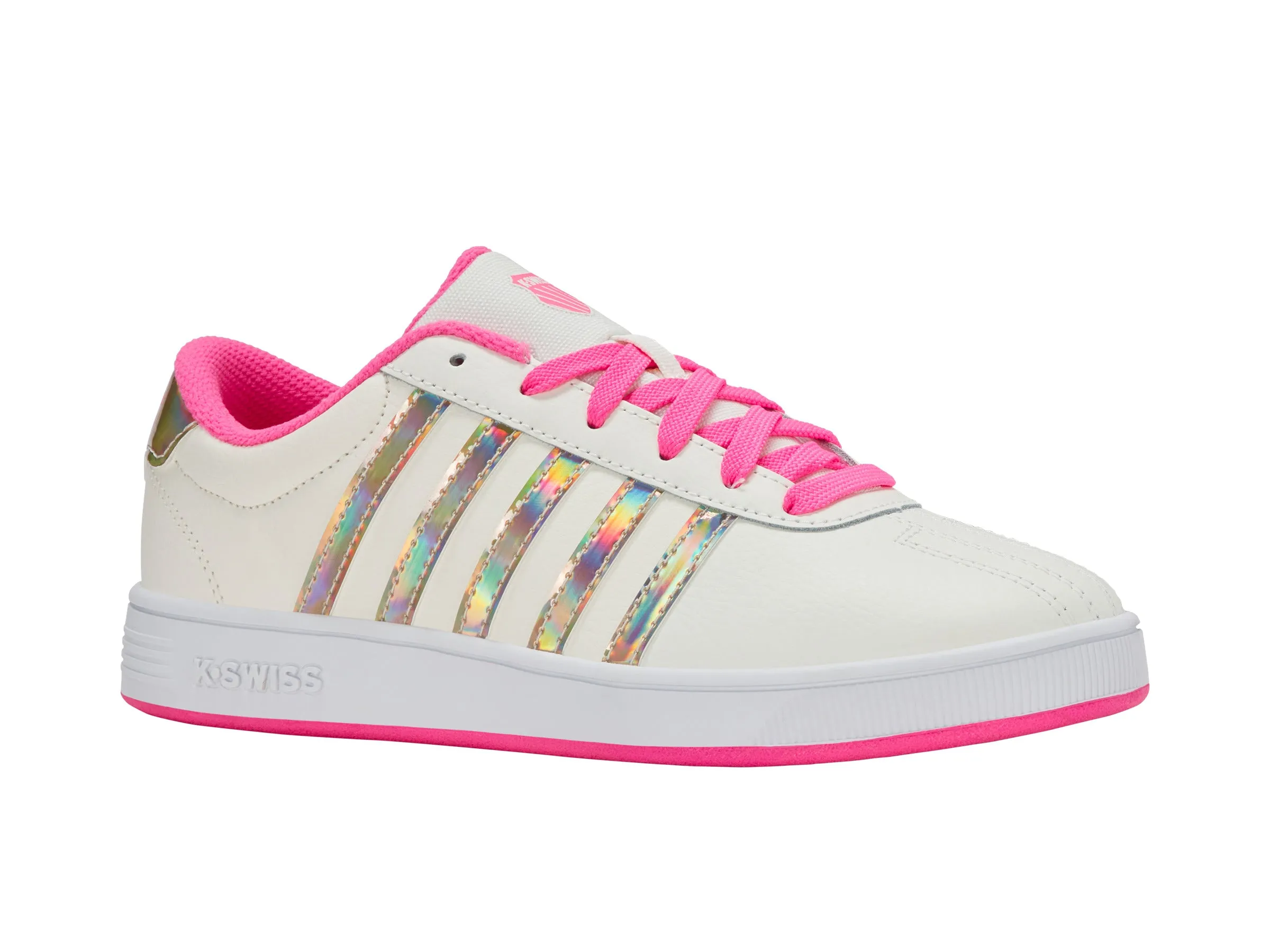85612-174-M | CLASSIC PRO | SNOW WHITE/HOT PINK/IRIDESCENT sold by K-Swiss product image thumbnail 2