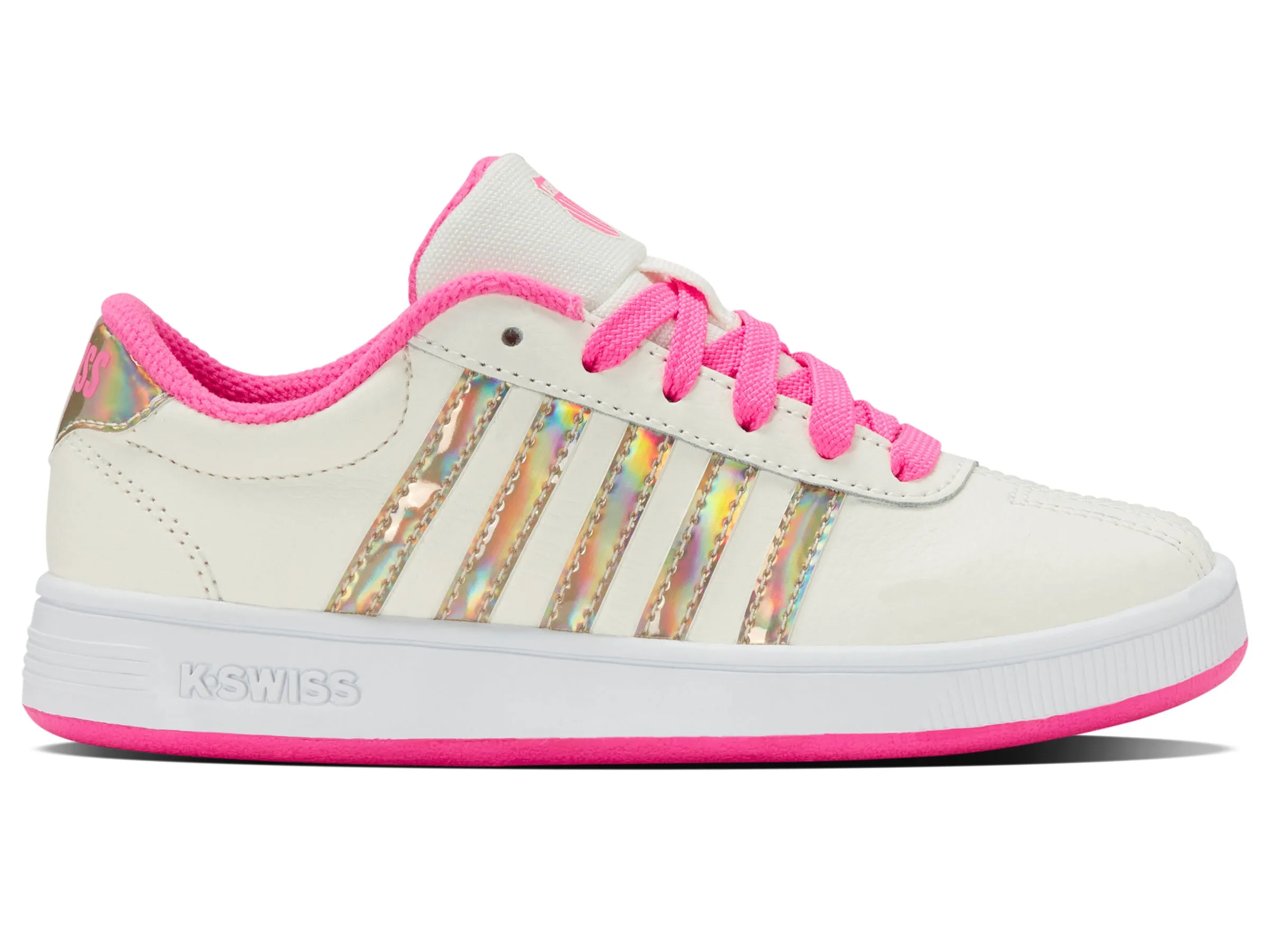 55612-174-M | CLASSIC PRO | SNOW WHITE/HOT PINK/IRIDESCENT sold by K-Swiss