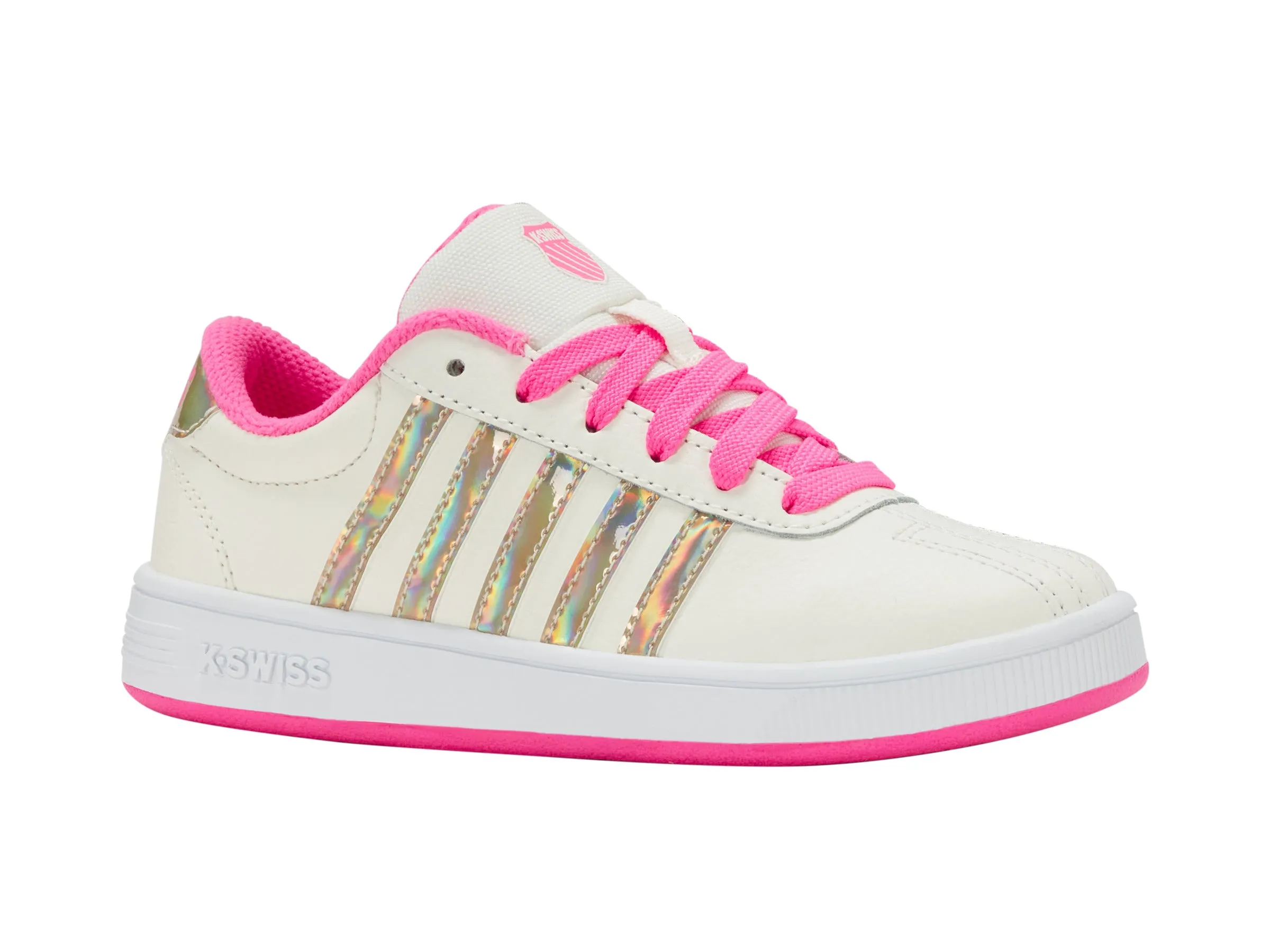 55612-174-M | CLASSIC PRO | SNOW WHITE/HOT PINK/IRIDESCENT sold by K-Swiss product image thumbnail 2