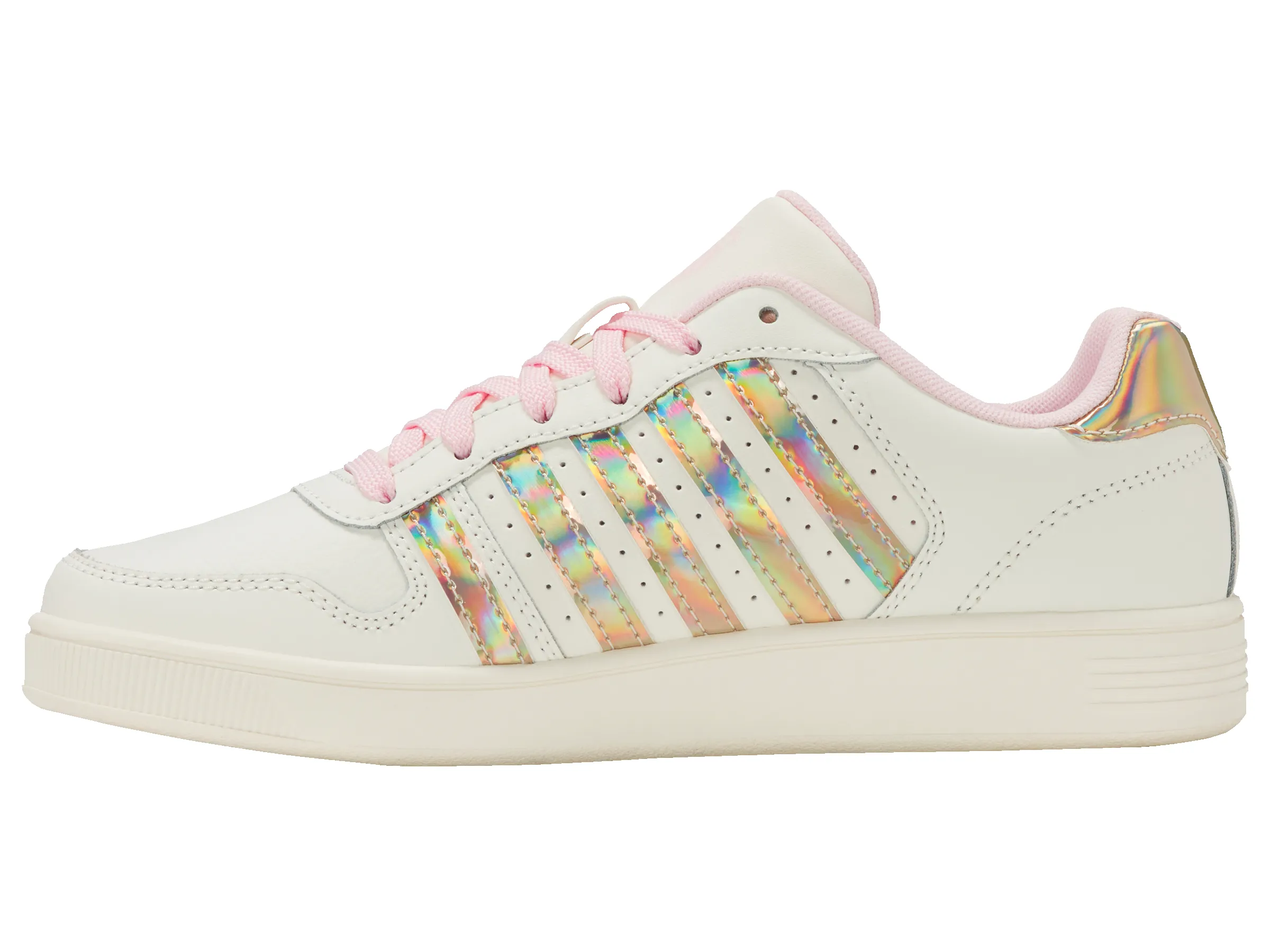 86931-176-M | COURT PALISADES | SNOW WHITE/PINK A BOO/IRIDESCENT sold by K-Swiss product image thumbnail 5