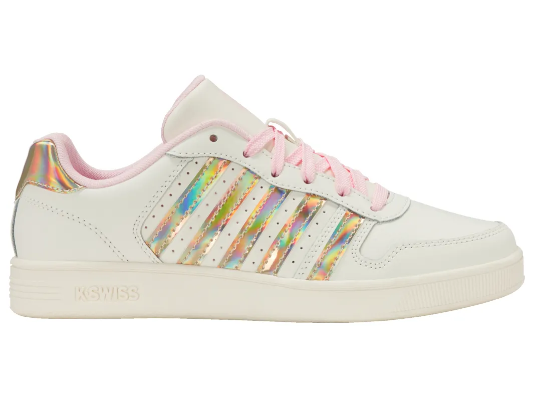 86931-176-M | COURT PALISADES | SNOW WHITE/PINK A BOO/IRIDESCENT sold by K-Swiss