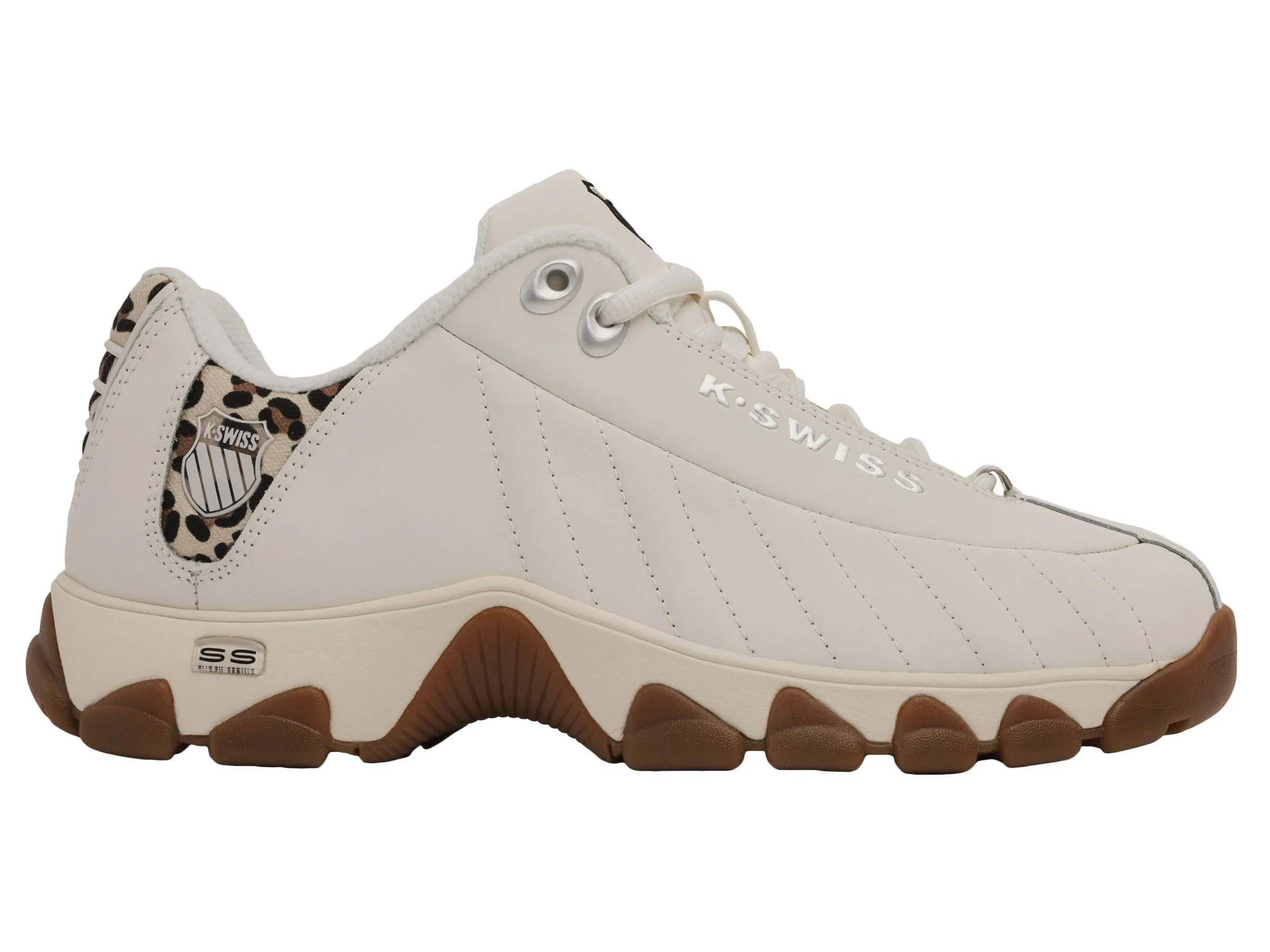93426-172-M | ST329 CMF | SNOW WHITE/LEOPARD/GUM sold by K-Swiss