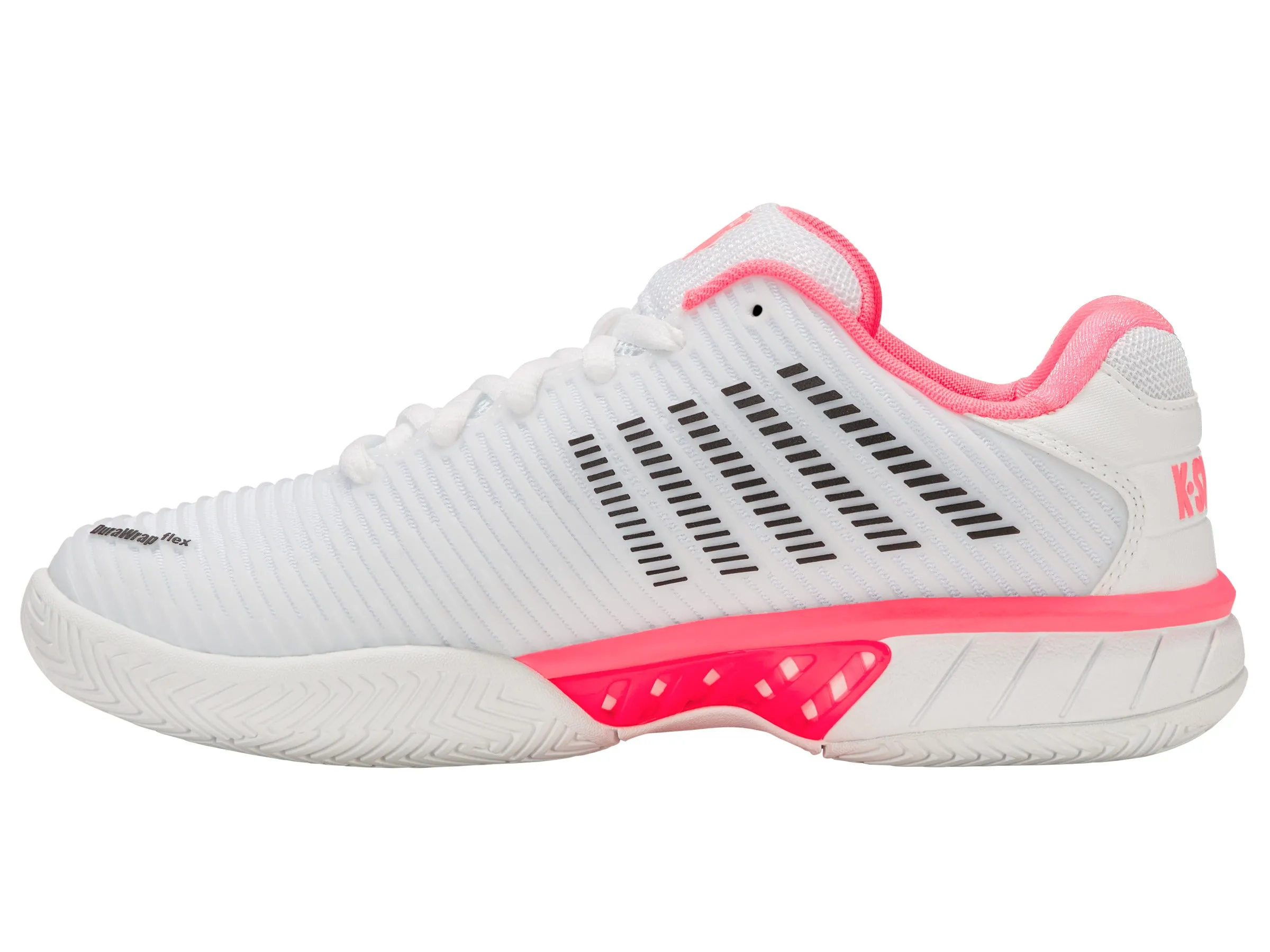 96807-178-W | HYPERCOURT EXPRESS 2-WIDE | WHITE/NEON PASTEL PINK/BLACK sold by K-Swiss product image thumbnail 5