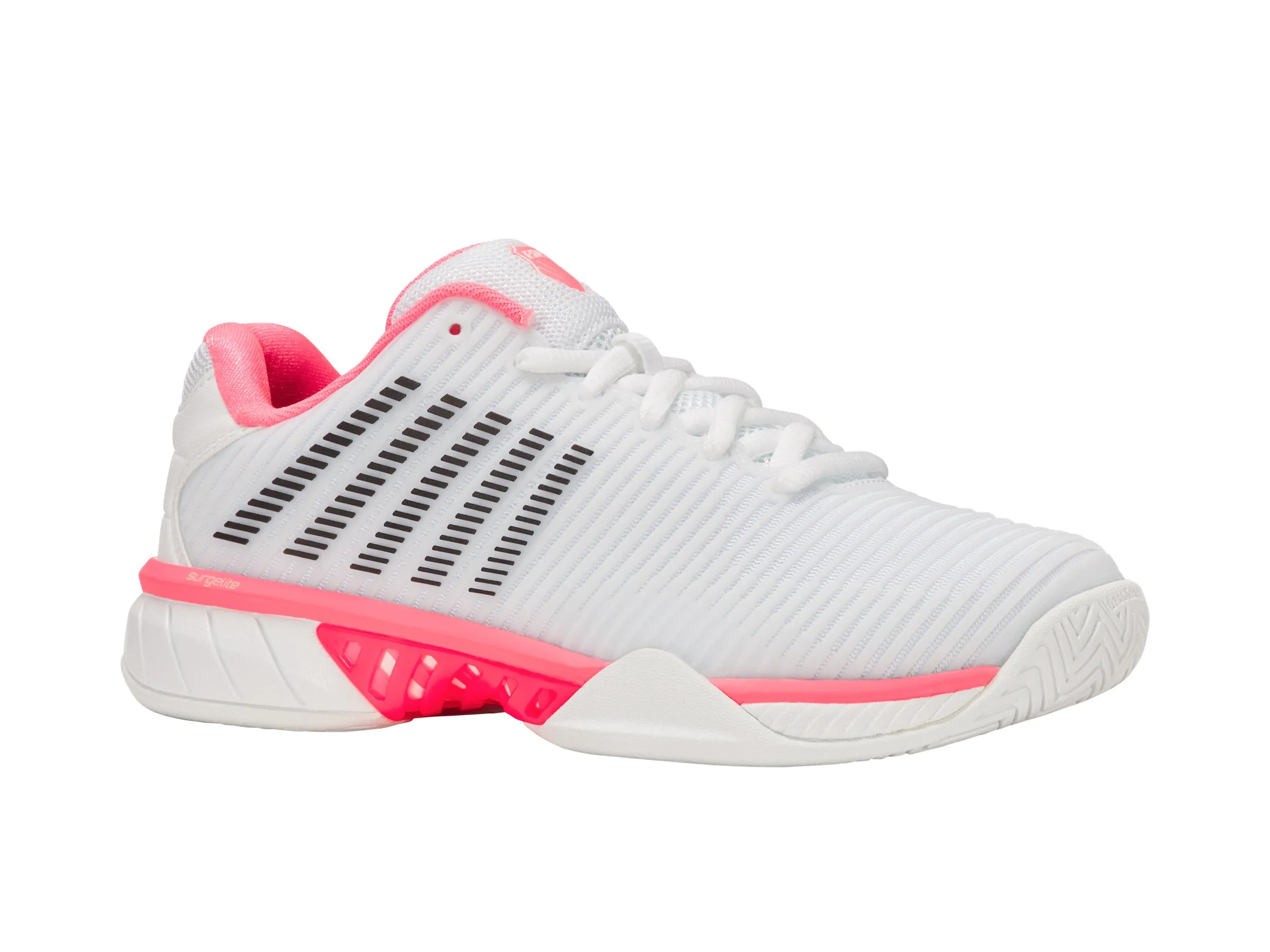 96807-178-W | HYPERCOURT EXPRESS 2-WIDE | WHITE/NEON PASTEL PINK/BLACK sold by K-Swiss product image thumbnail 2