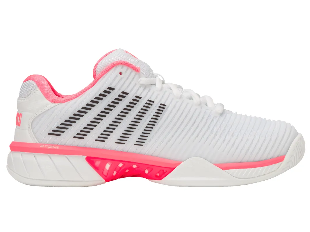 96613-173-M | HYPERCOURT EXPRESS 2 | WHITE/NEON PASTEL PINK/BLACK sold by K-Swiss