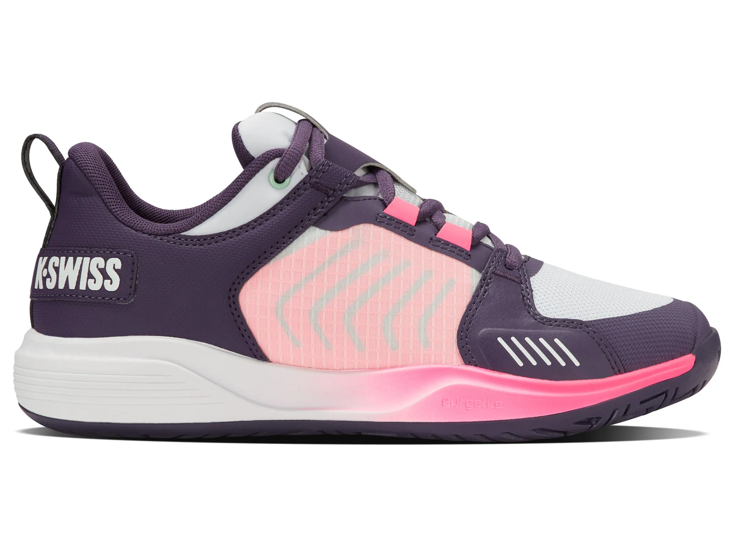 97395-593-M | ULTRASHOT TEAM | PURPLE PLUMERIA/WHITE/NEON PASTEL PINK sold by K-Swiss
