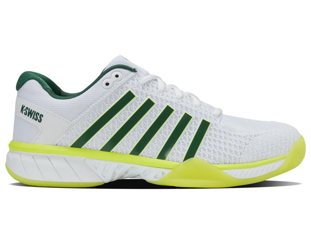 06563-121-M | EXPRESS LIGHT PICKLEBALL | WHITE/NEON LIME/EDEN sold by K-Swiss