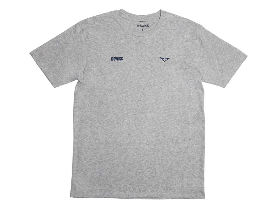 1712476-003 | RUBLEV PLAY FOR THE LIGHT TEE | ATHLETIC HEATHER made by K-Swiss