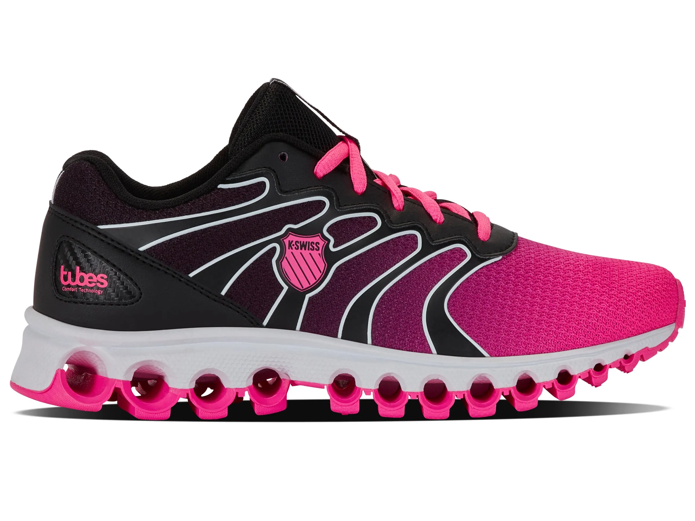97112-088-M | TUBES 200 | BLACK/NEON PINK WHITE sold by K-Swiss