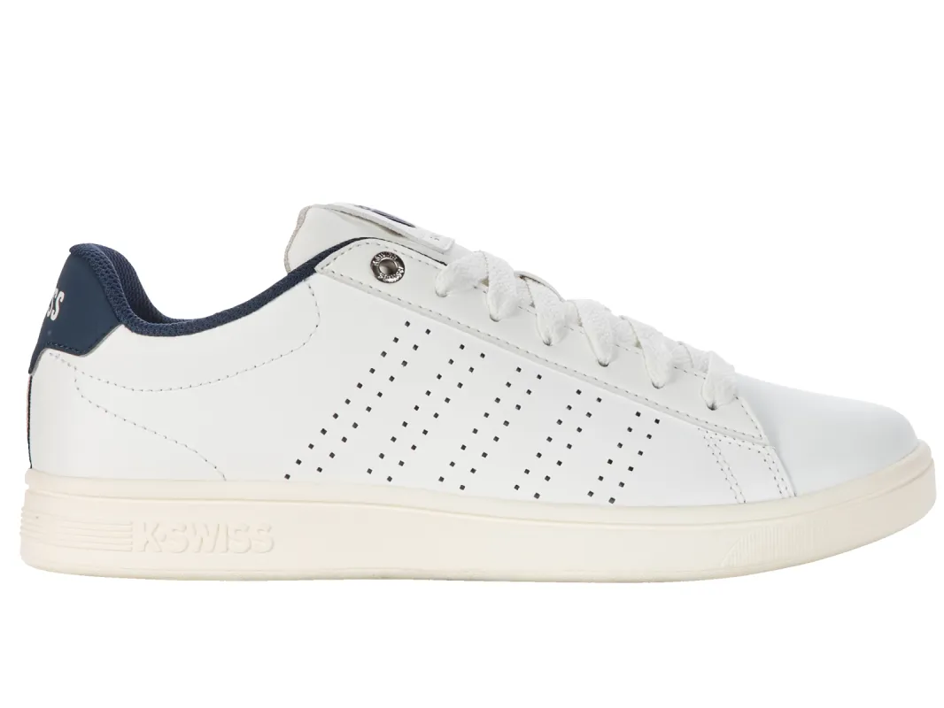 09188-176-M | BASE COURT | BRILLIANT WHITE/STRATIFIED SEA/RAINY DAY sold by K-Swiss