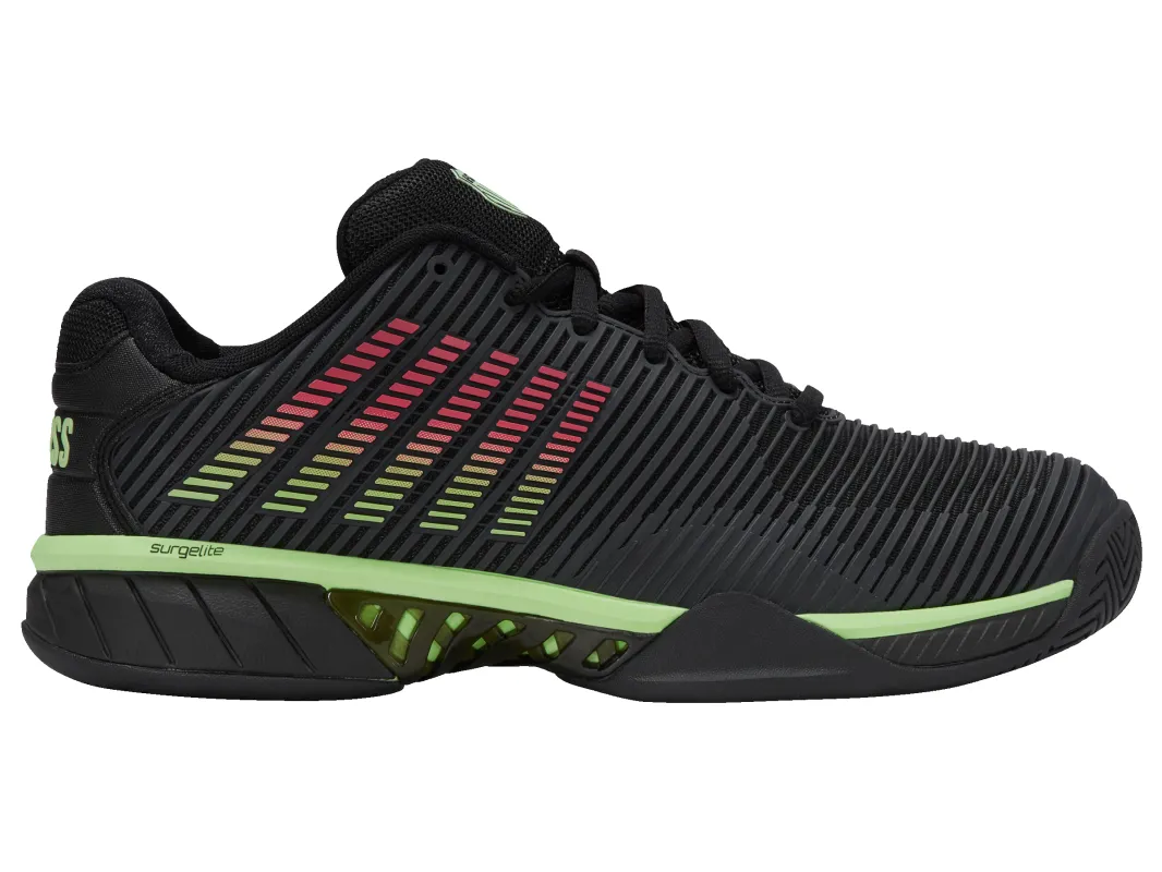 06613-011-M | HYPERCOURT EXPRESS 2 | BLACK/SOFT NEON GREEN/NEON LAVA sold by K-Swiss