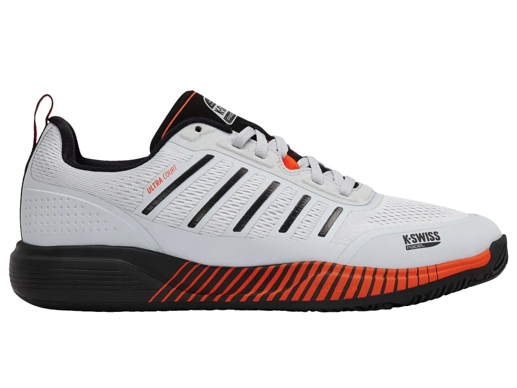 04436-075-M | ULTRA COURT PADEL | MICRO CHIP/BLACK/NEON LAVA sold by K-Swiss