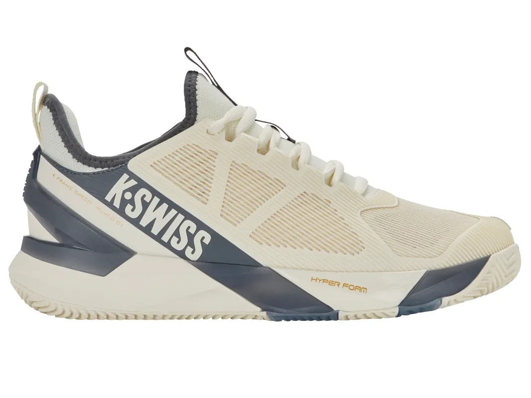 09485-154-M | K-FRAME SPEED RUBLO CLAY | EGRET/TURBULENCE sold by K-Swiss