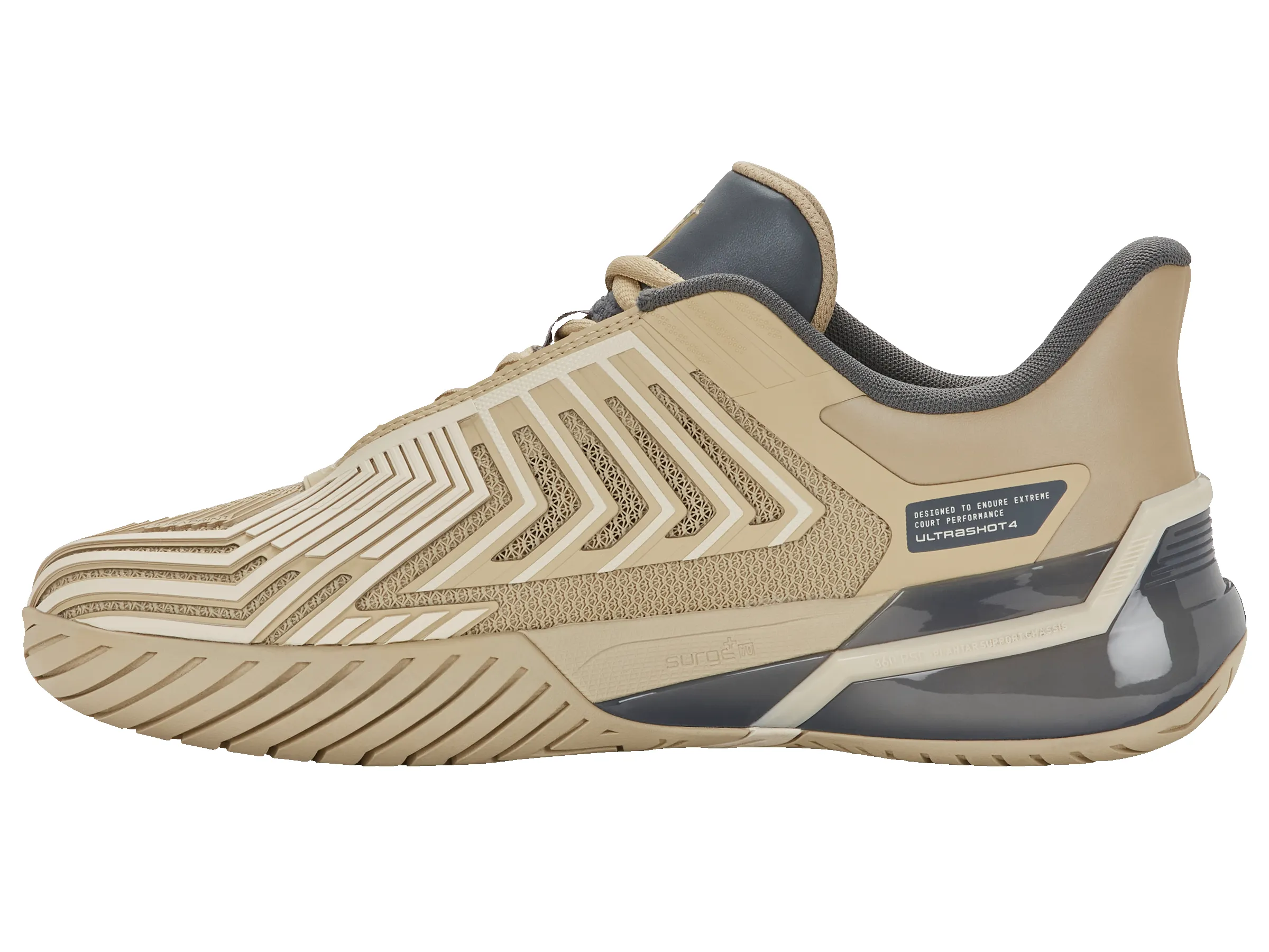04437-207-M | ULTRASHOT 4 | PALE KHAKI/TURBULENCE/WHITECAP GRAY sold by K-Swiss product image thumbnail 5