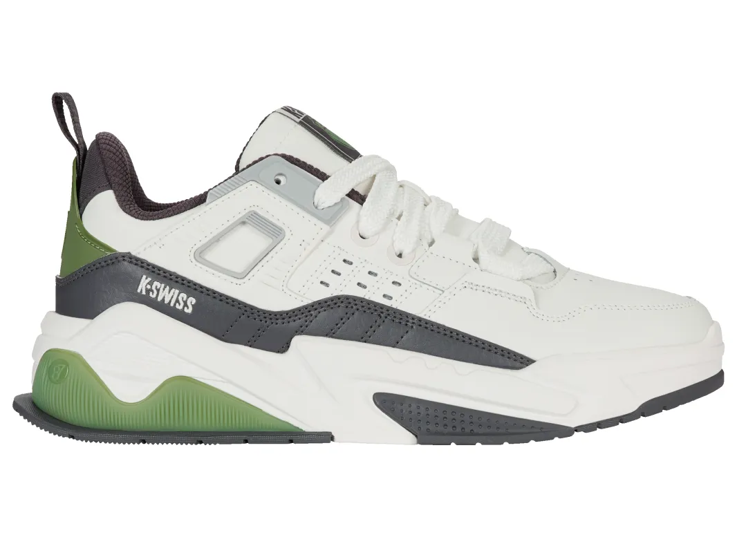 04077-120-M | TECHNA TRAINER | BLANC/ASPHALT/WATERCRESS made by K-Swiss