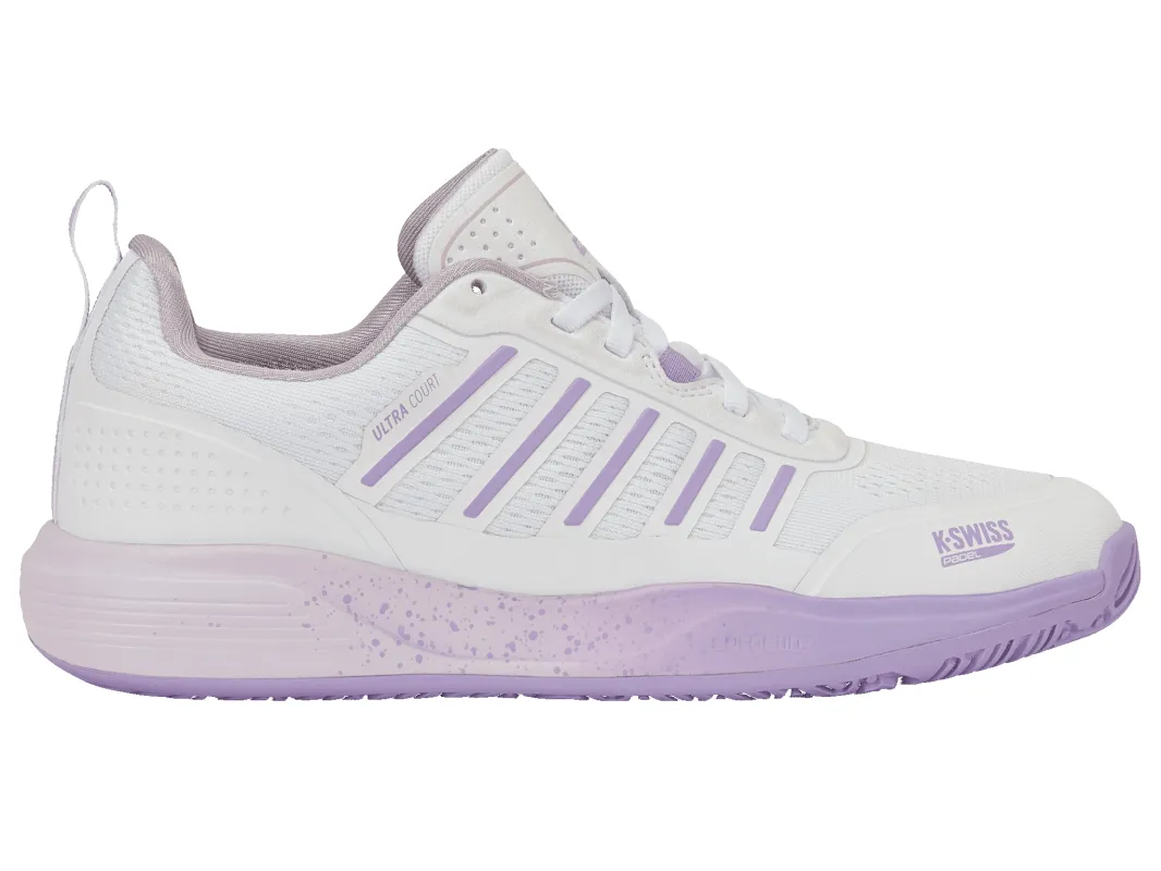 94436-160-M | ULTRA COURT PADEL | WHITE/ORCHID HUSH/PURPLE made by K-Swiss