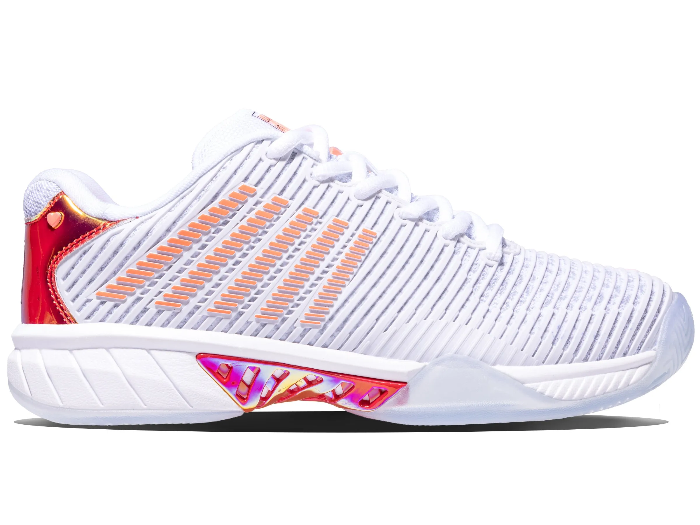 97382-112-M | HYPERCOURT EXPRESS 2 LUCKY IN LOVE | WHITE/DOVE/ORANGE GLOW sold by K-Swiss
