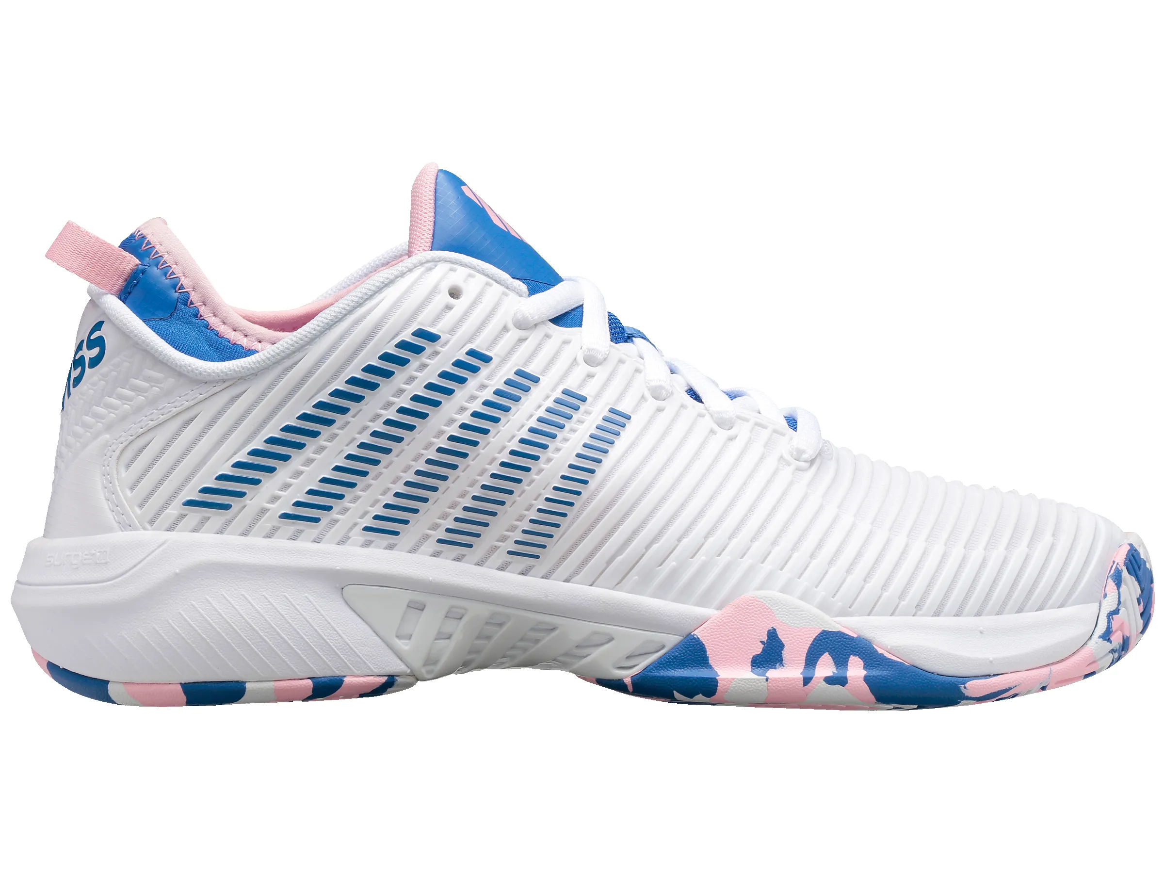 96615-969-M | HYPERCOURT SUPREME | WHITE/STAR SAPPHIRE/ORCHID PINK sold by K-Swiss