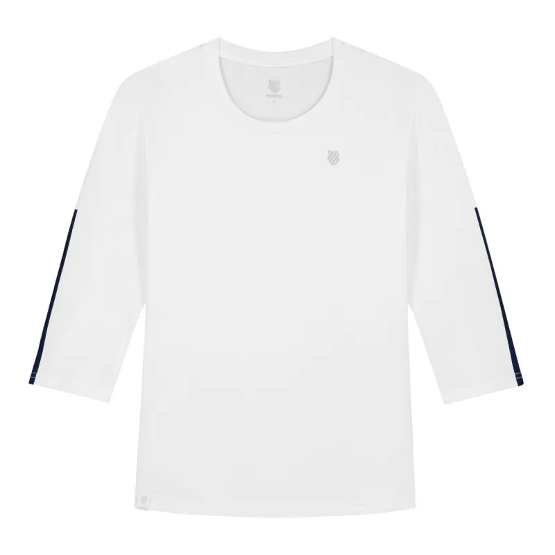 194913-100 | HYPERCOURT LONG SLEEVE | WHITE sold by K-Swiss