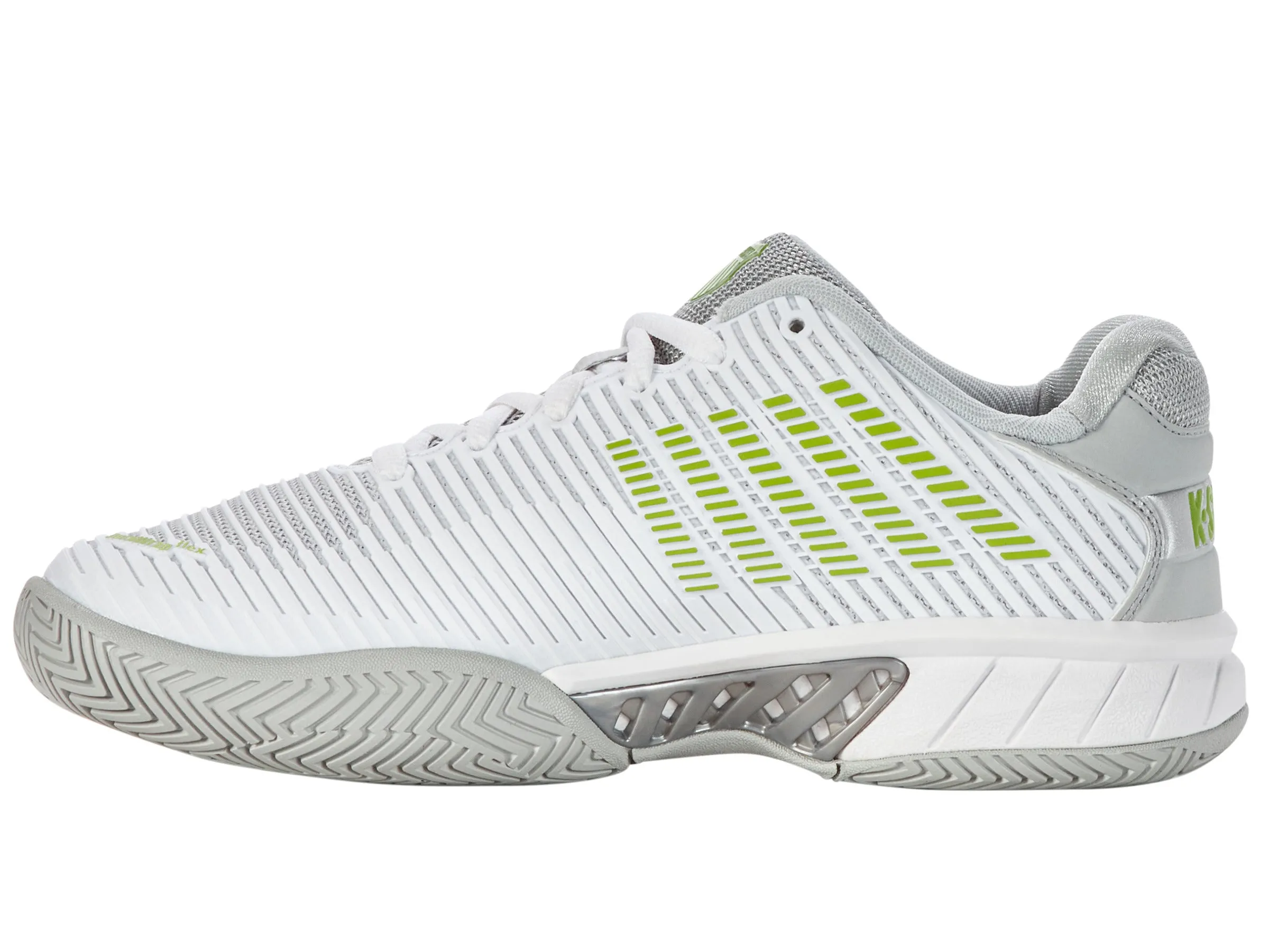 96613-956-M | HYPERCOURT EXPRESS 2 | WHITE/GRAY VIOLET/LIME GREEN sold by K-Swiss product image thumbnail 5