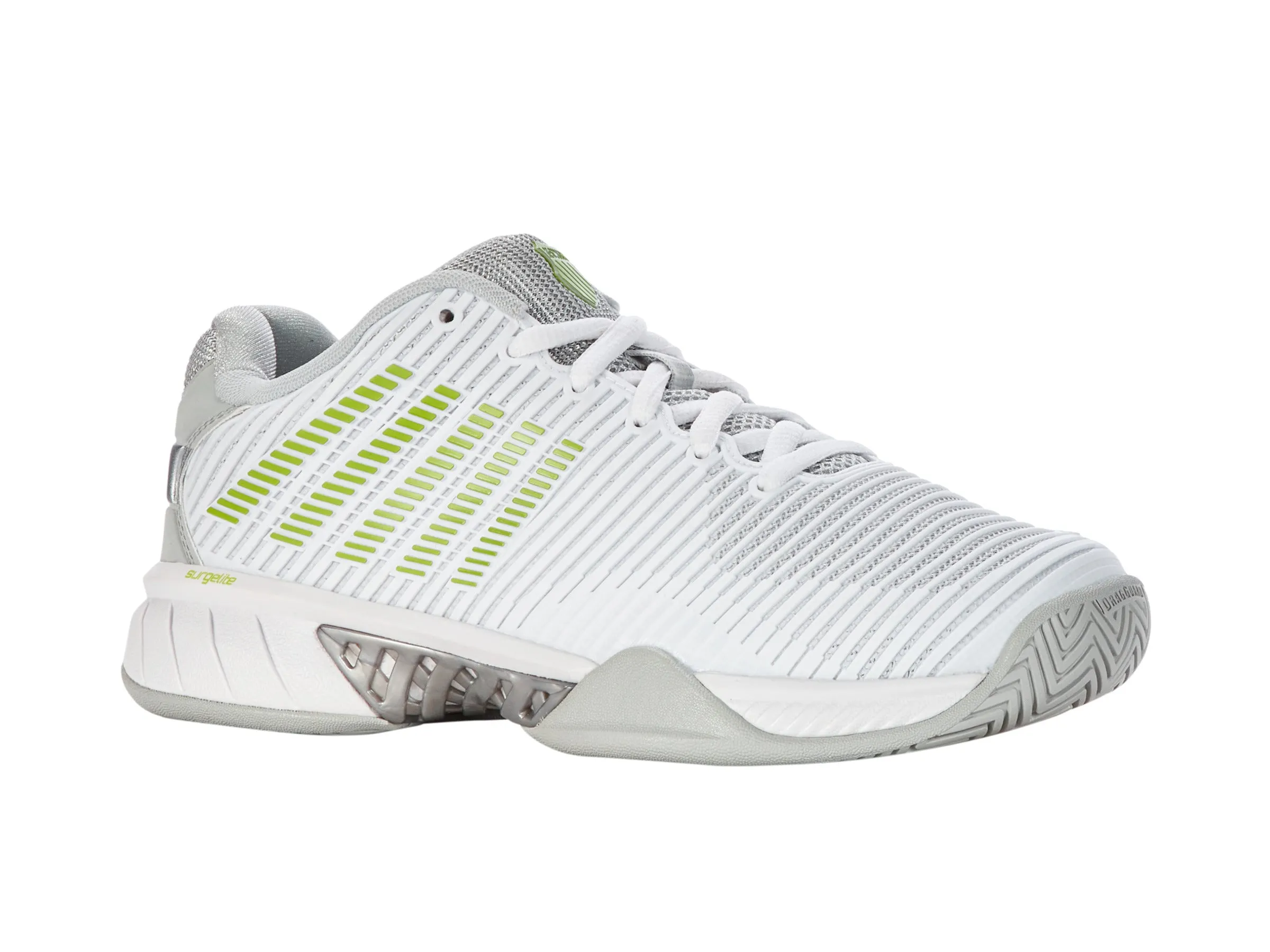 96613-956-M | HYPERCOURT EXPRESS 2 | WHITE/GRAY VIOLET/LIME GREEN sold by K-Swiss product image thumbnail 2