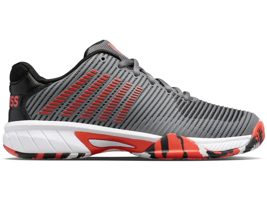 86613-052-M | HYPERCOURT EXPRESS 2 | STEEL GRAY/JET BLACK/SPICY ORANGE sold by K-Swiss