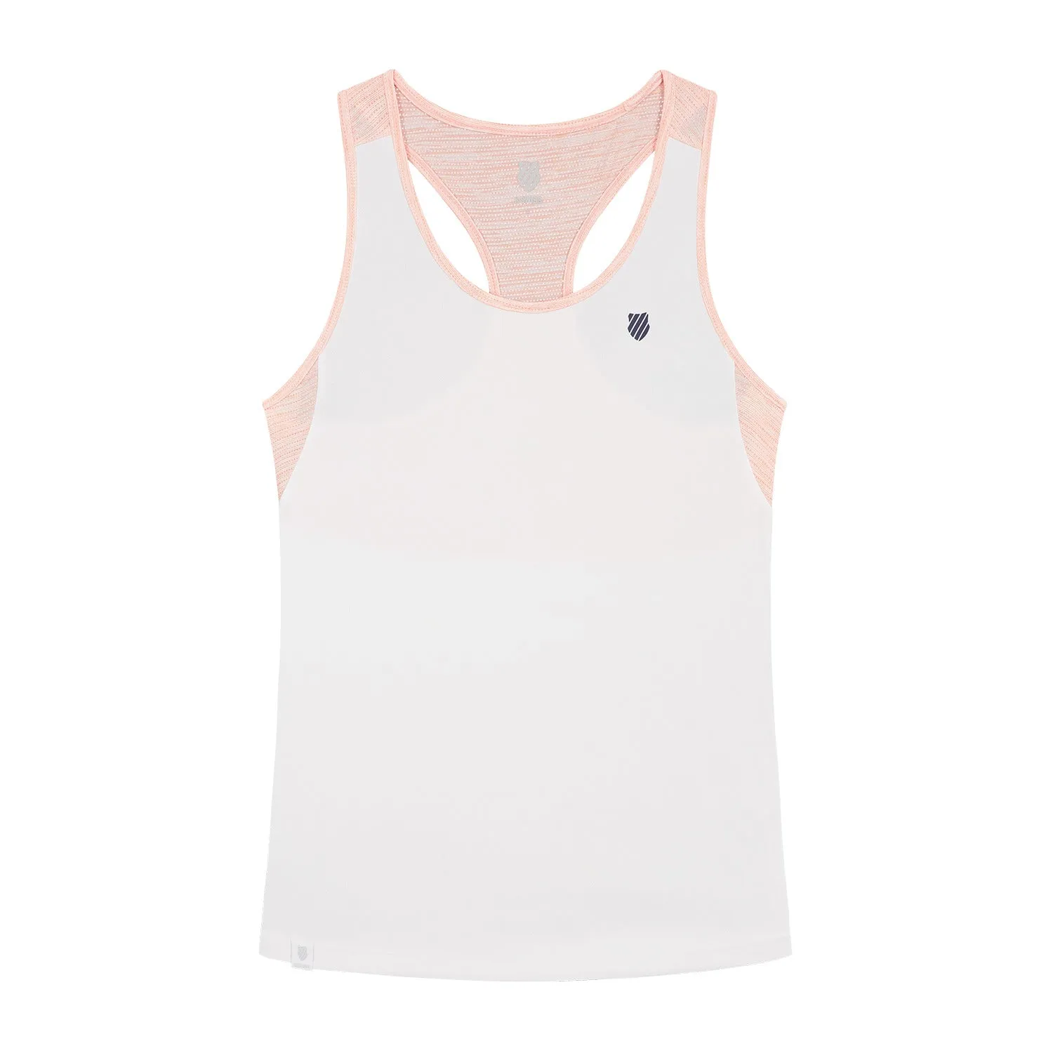 194938-124 | HYPERCOURT SPEED TANK 3 | WHITE / PEACH MELANGE sold by K-Swiss